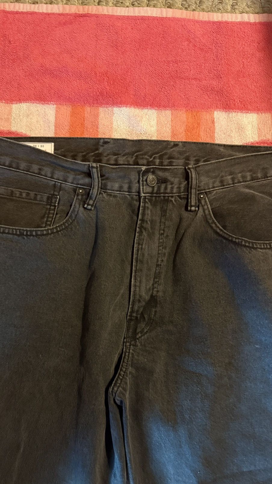 Japanese Brand × Vintage Black wide leg denim jeans Size US 36 / EU 52 - 3 Thumbnail