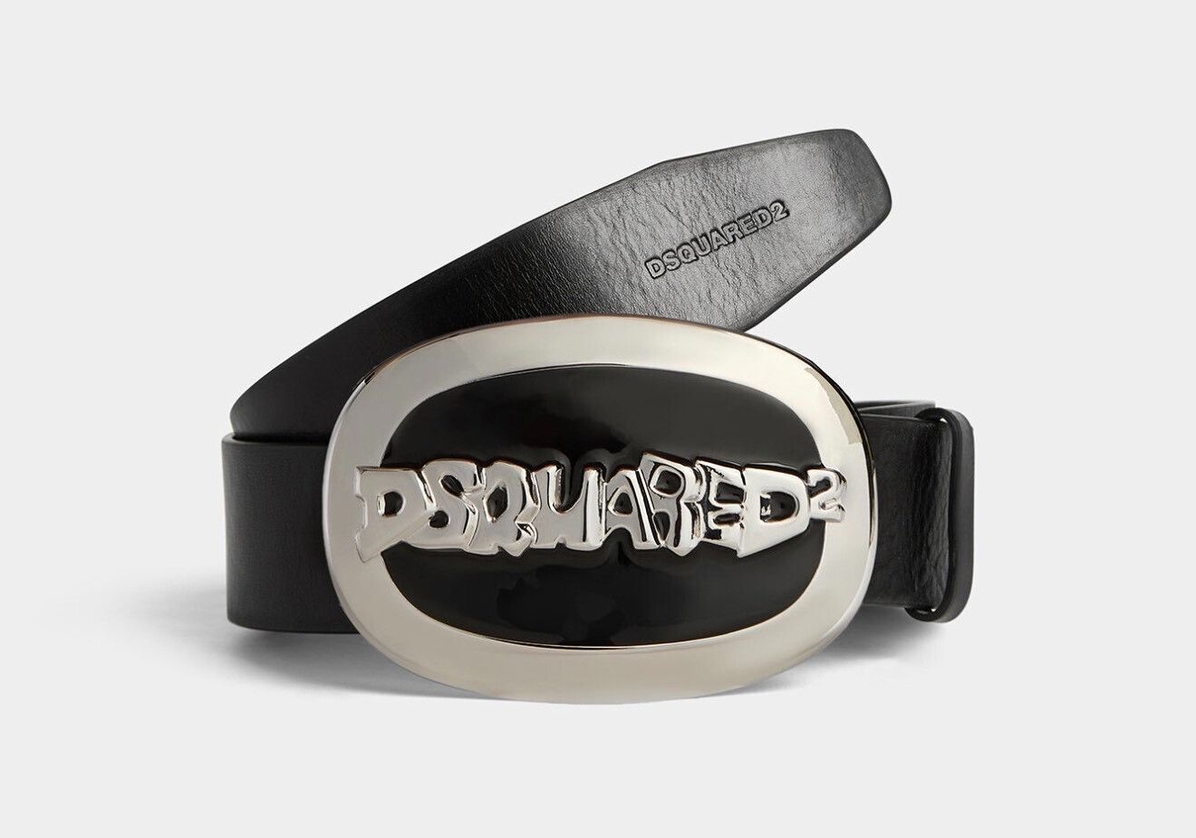 Dsquared2 Dsquared2 Plaque Leather Metal Belt Size ONE SIZE - 1 Thumbnail