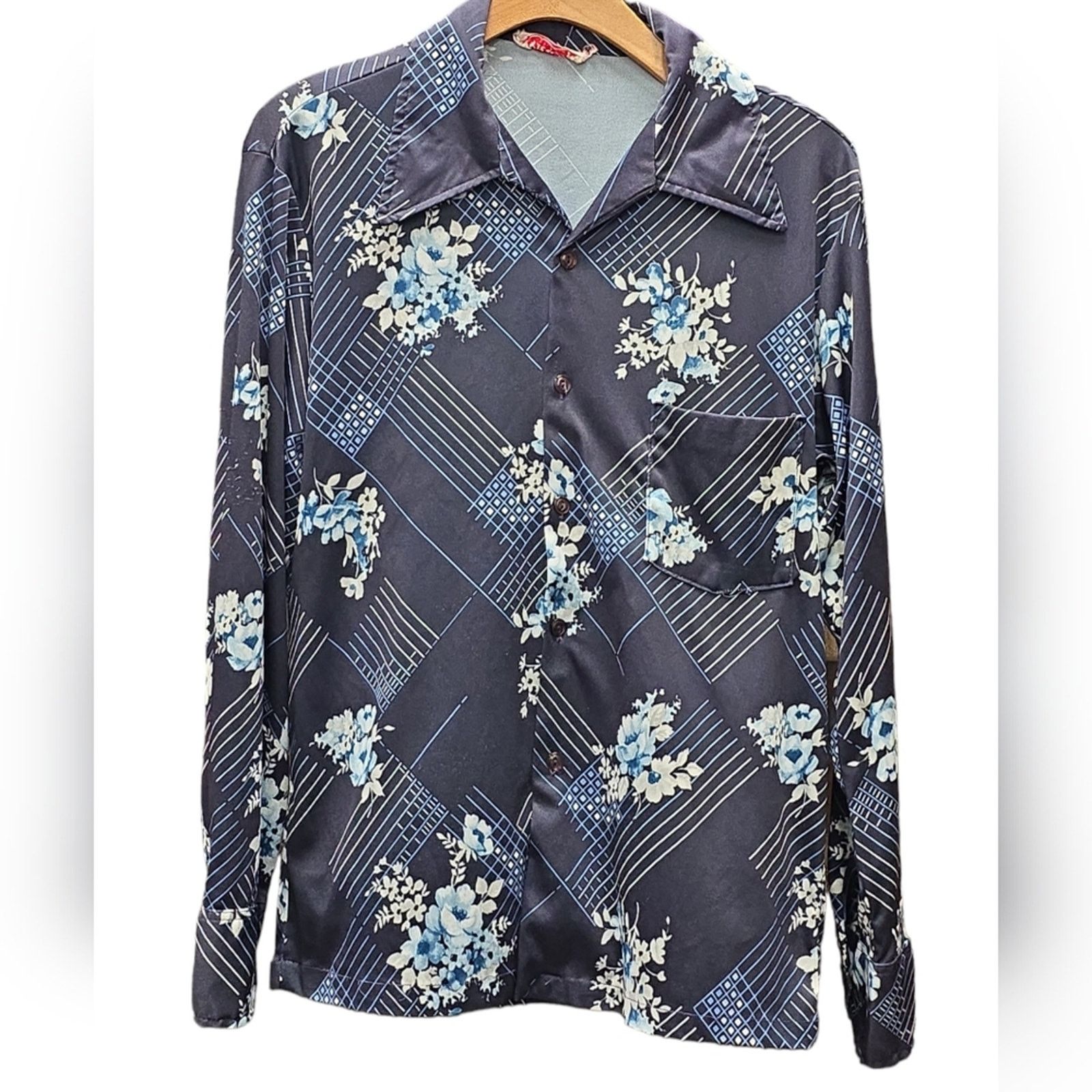 Other Picasso Vintage Dagger Collar Men's Disco Shirt Size US M / EU 48-50 / 2 - 1 Thumbnail