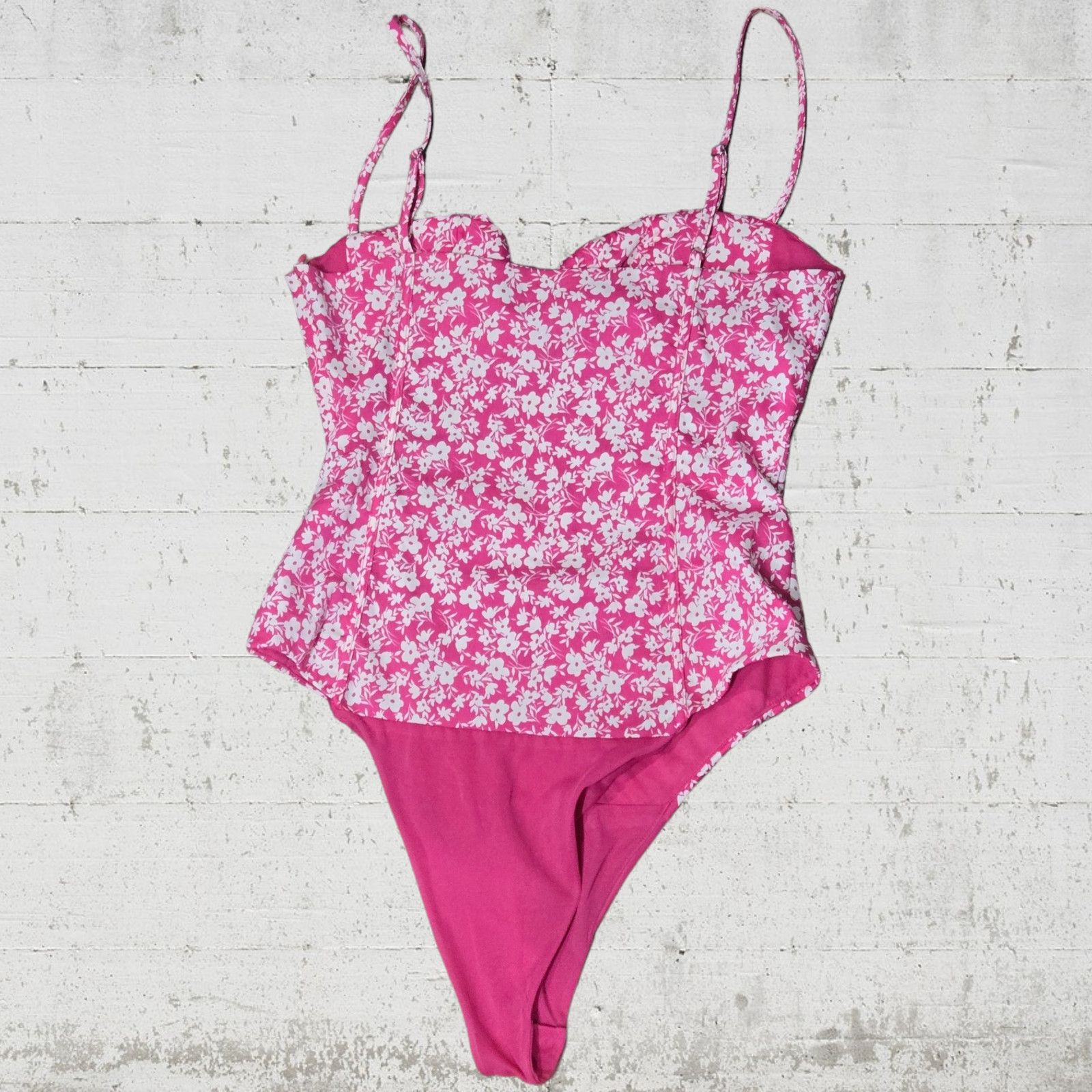 Zara Zara Pink Floral Corset Bodysuit Size Small Size S / US 4 / IT 40 - 9 Thumbnail
