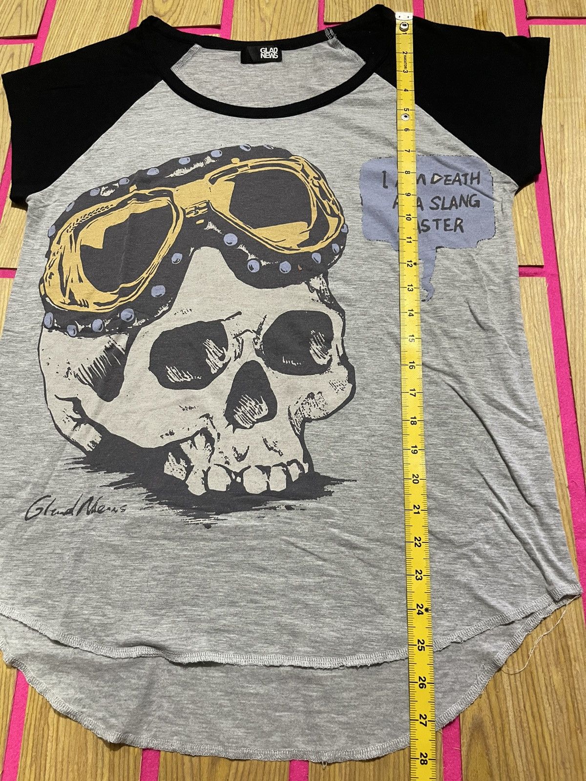 If Six Was Nine Y2K GLAD NEWS short sleeve tshirt picture big skull ifsix Size M / US 6-8 / IT 42-44 - 7 Thumbnail