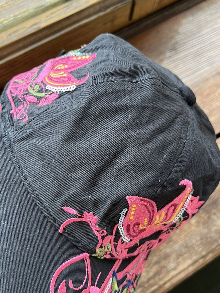 Other Y2k Butterfly Flowers Cap Vintage Hat Size ONE SIZE - 5 Thumbnail
