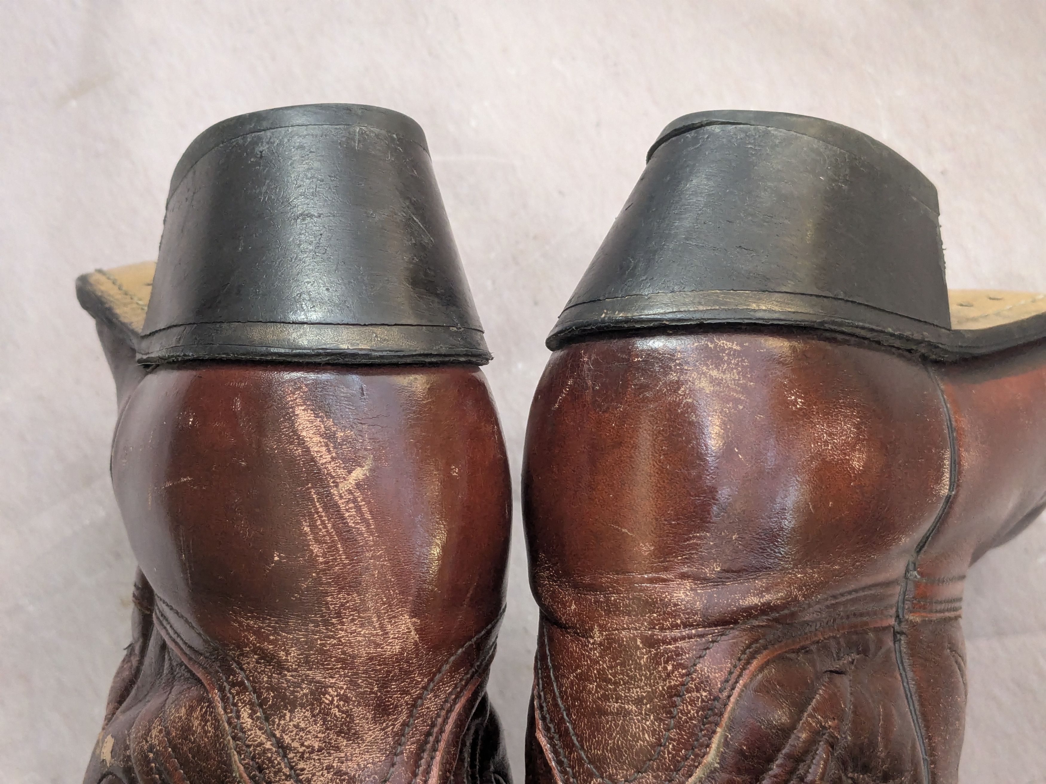 Vintage Acme Cowboy Boots Brown Leather 9 D USA Size US 9 / EU 42 - 12 Thumbnail