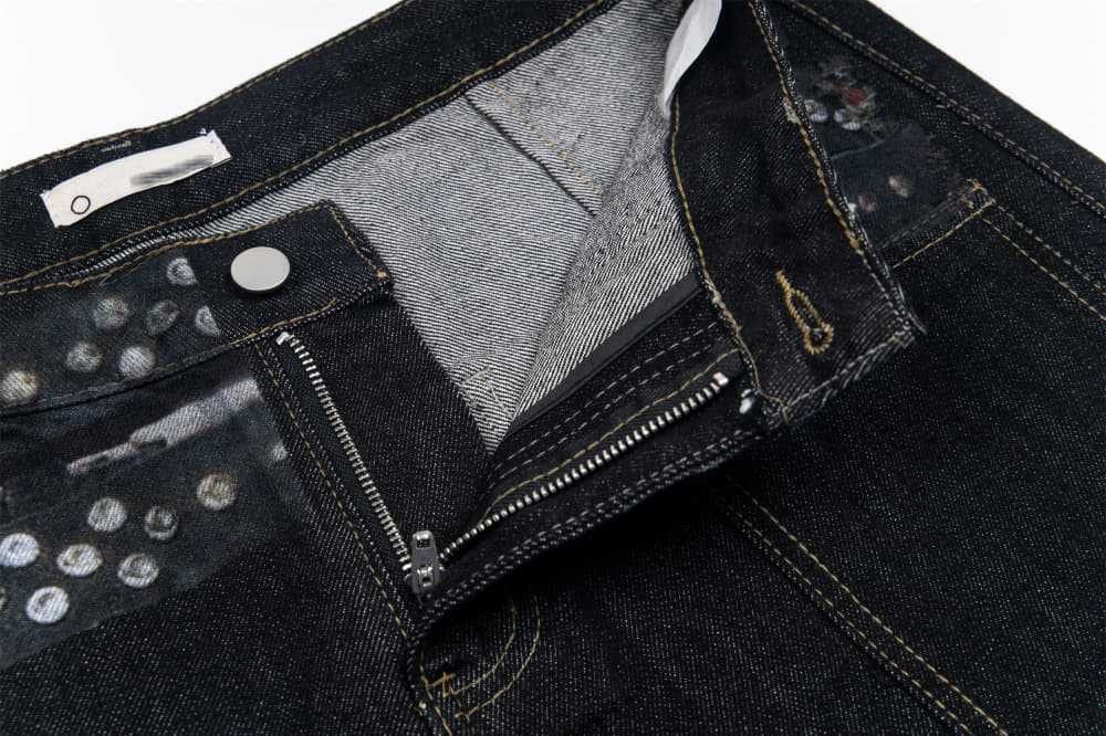 Japanese Brand × Jean Men's street-rocking loose wide-leg hip-hop jeans Size US 32 / EU 48 - 4 Thumbnail