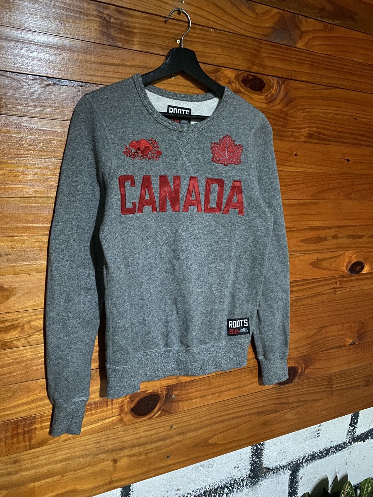 Roots Roots 2014 Canada Grey Crewneck Sweatshirt – Unisex Vintage Size US XS / EU 42 / 0 - 5 Thumbnail