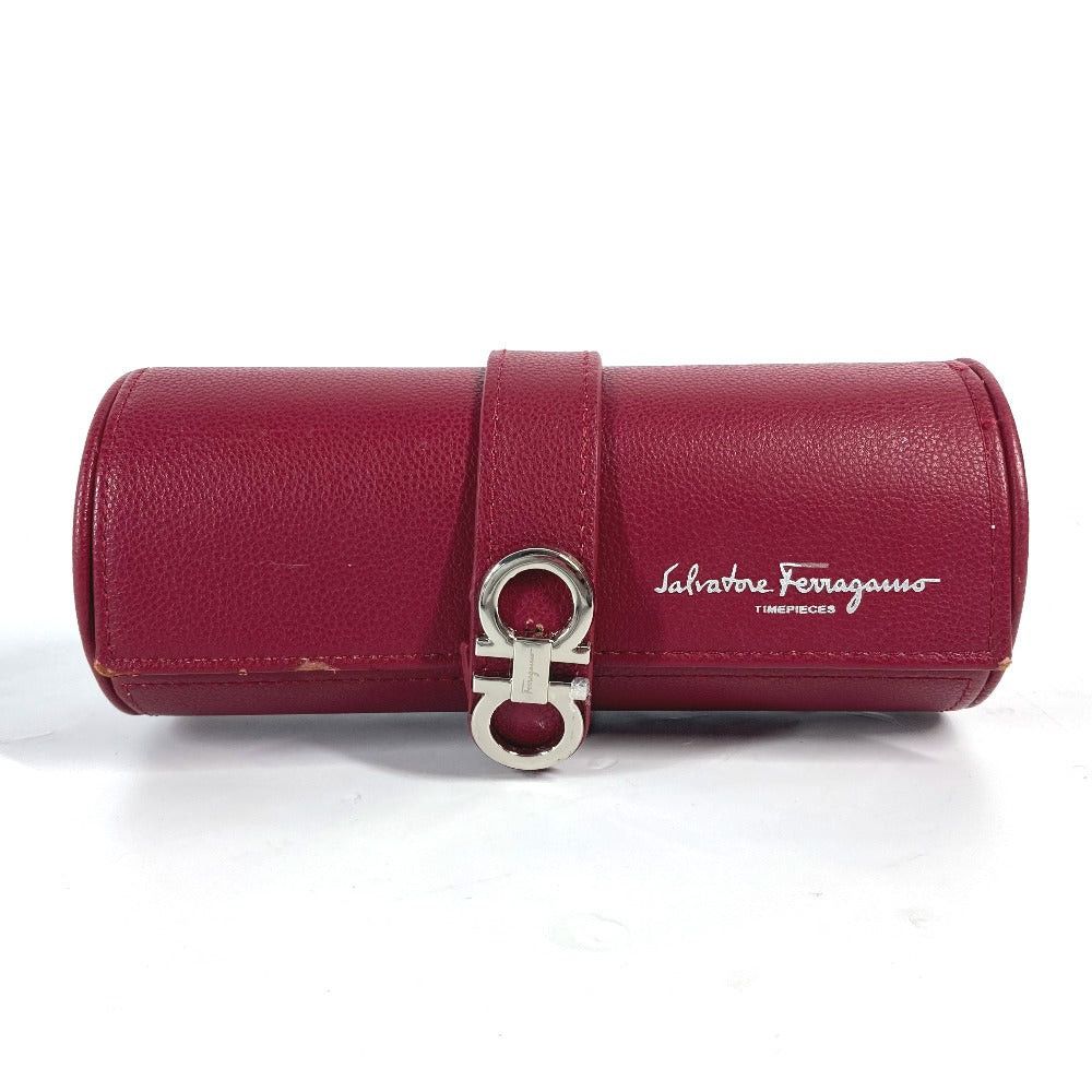 Salvatore Ferragamo Salvatore Ferragamo Logo Watchcase Watch Case Pouch Leather Men Red Size ONE SIZE - 1 Thumbnail