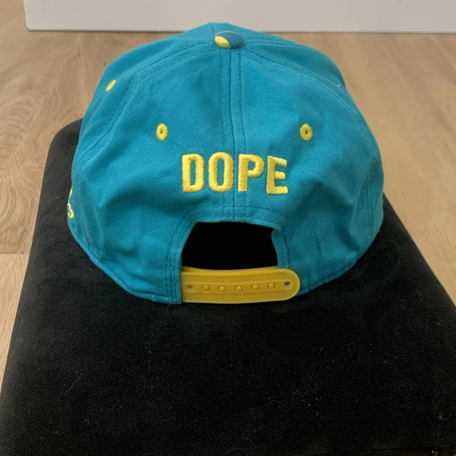 Other State Property DOPE Snapback Hat Teal Yellow Underbrim Art Size ONE SIZE - 5 Thumbnail