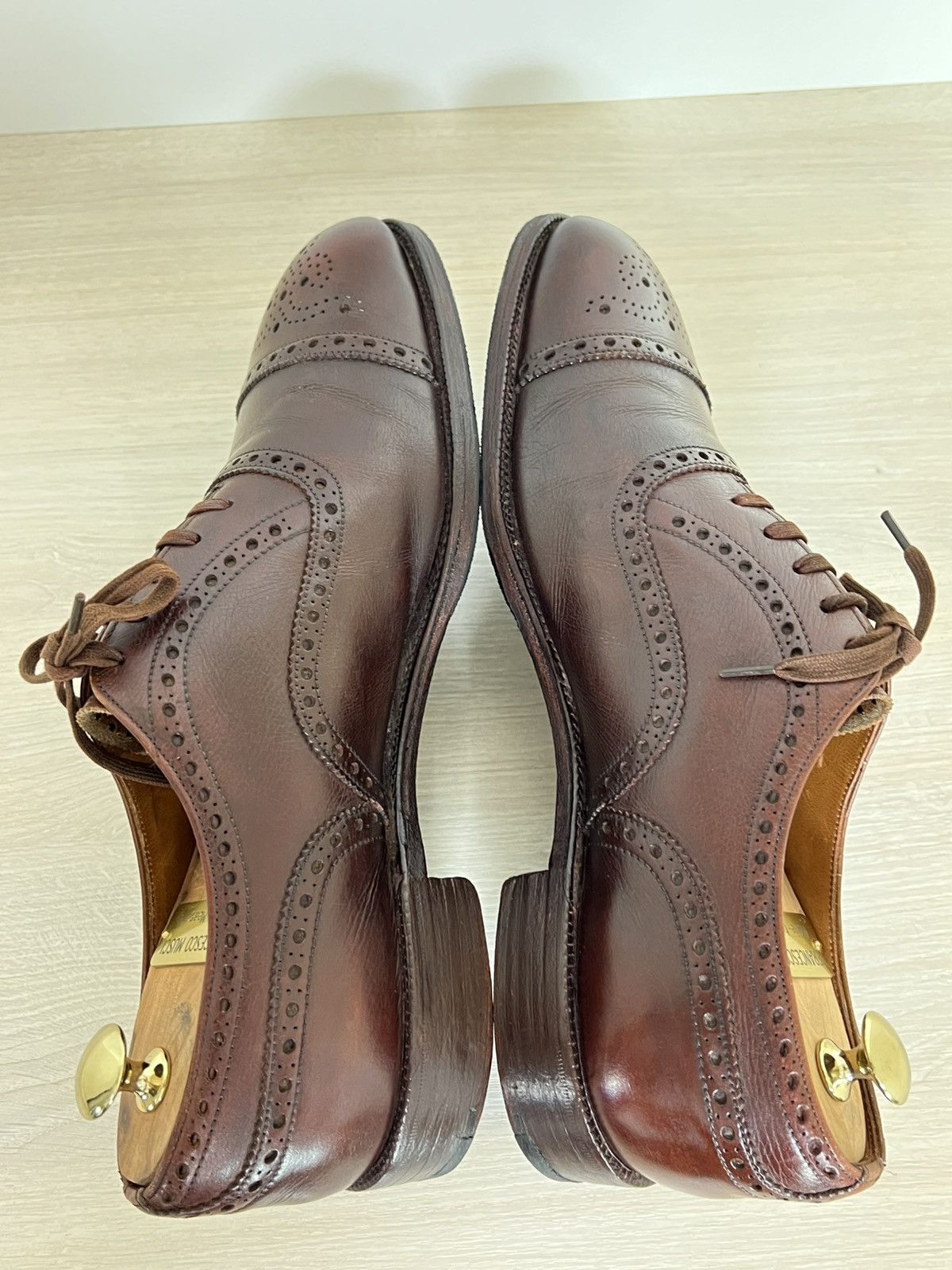 Church's Church's Custom Grade Brown Leather Semi-Brogue Oxfords Size US 9.5 / EU 42-43 - 13 Thumbnail