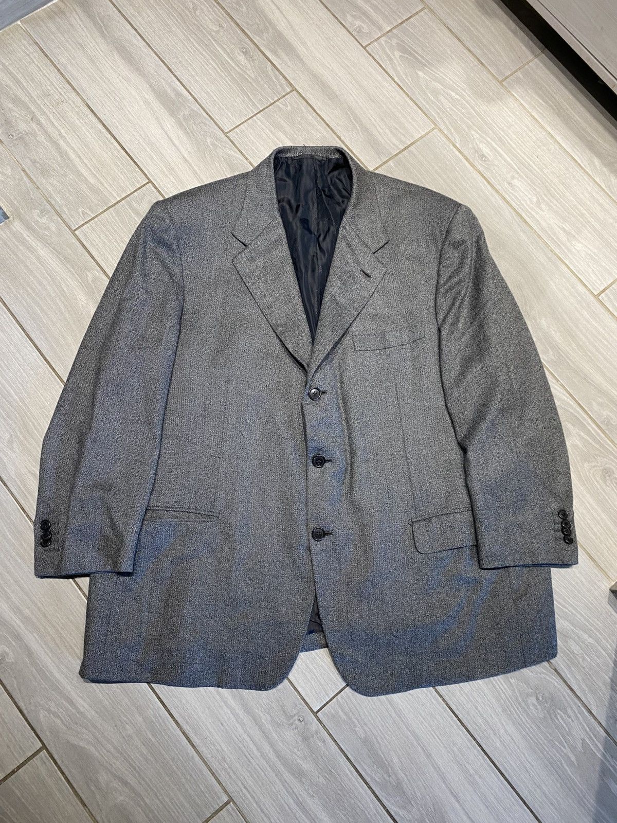 Brioni BRIONI Men’s Grey Wool Blazer Jacket Made in Italy PALATINO Size 42S - 1 Thumbnail