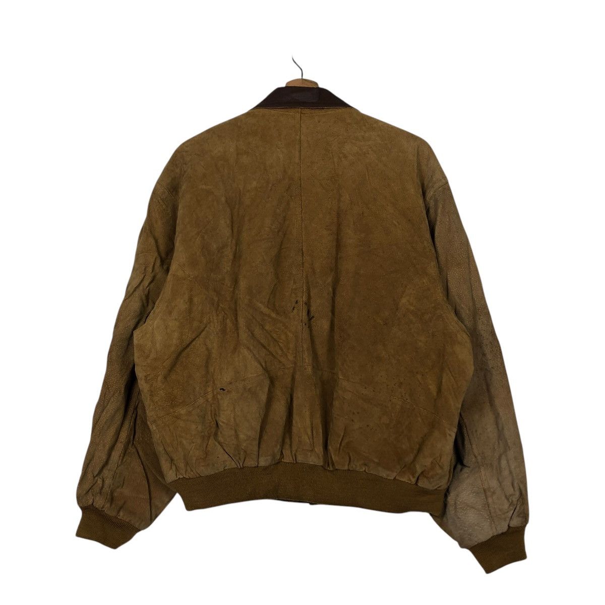 Japanese Brand 🔥VINTAGE BOMBER LEATHER JACKET GELEONE BASIC ISSEY MIYAKE Size US L / EU 52-54 / 3 - 10 Thumbnail
