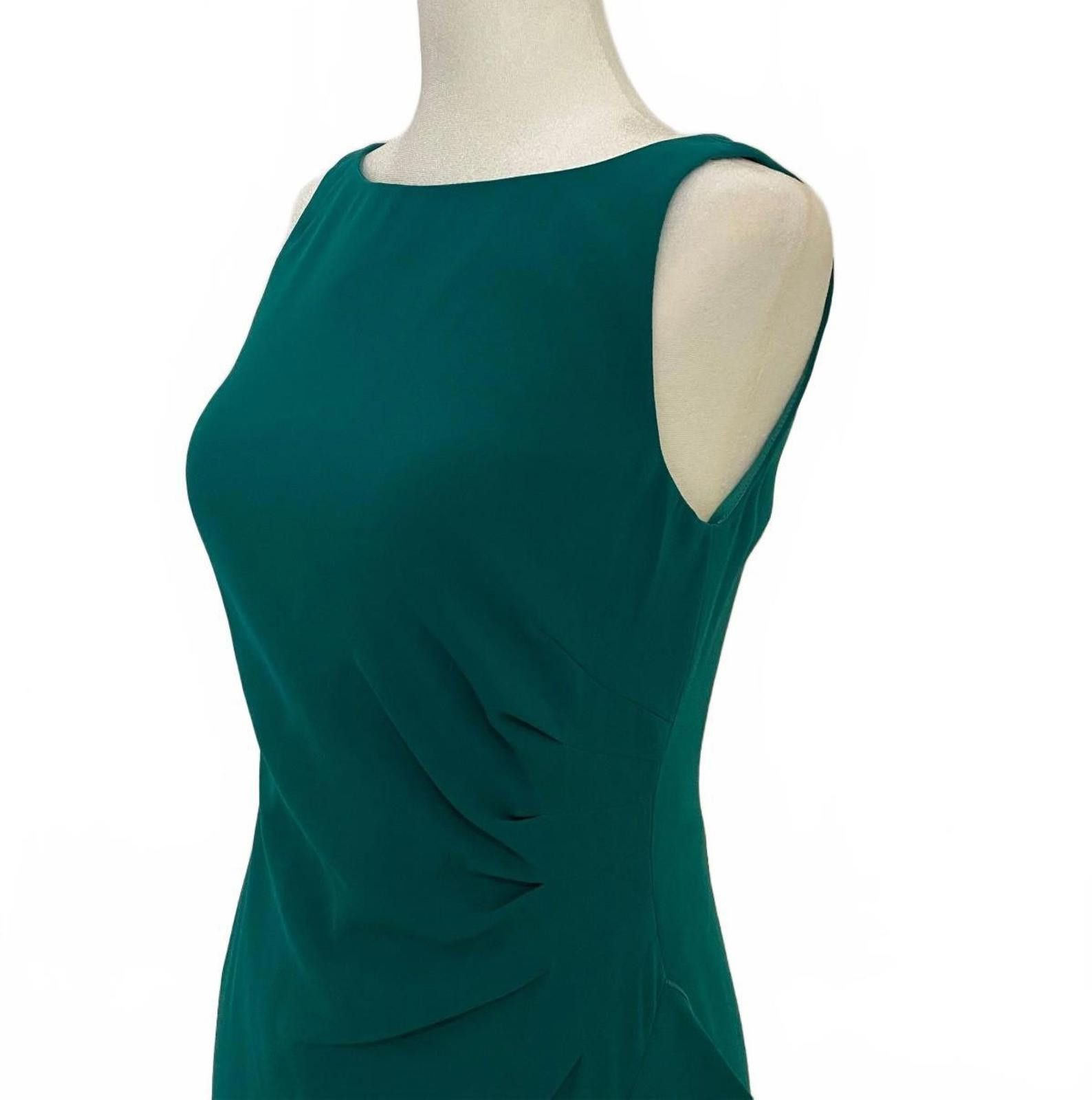 Other COAST CARE Vintage Midi Dress with Ruffles in Jade (US 8) Size M / US 6-8 / IT 42-44 - 2 Thumbnail