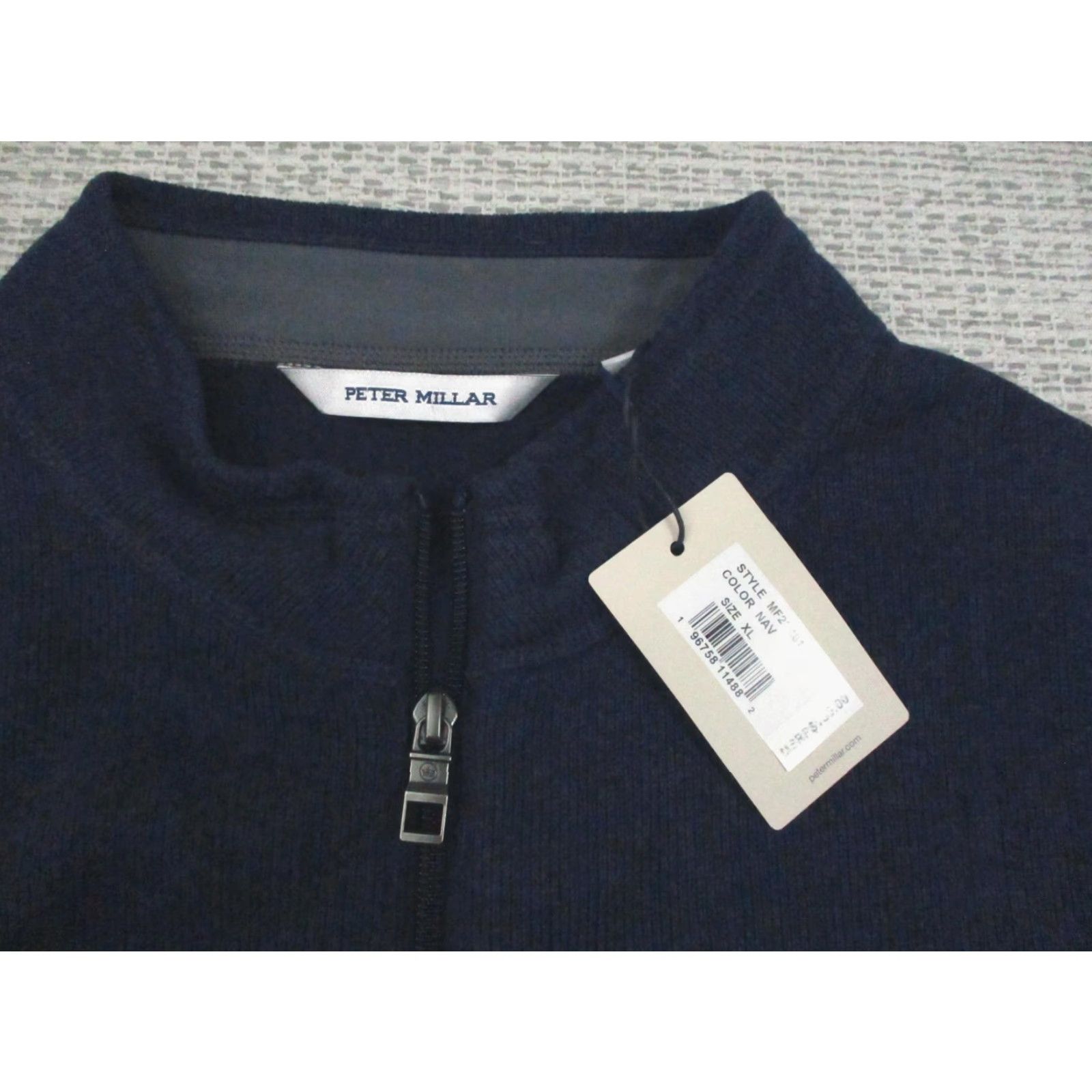 Peter Millar Peter Millar Vest Mens XL Navy Full Zip Fleece Kelly Hart Logo Crown Golf Size US XL / EU 56 / 4 - 5 Thumbnail
