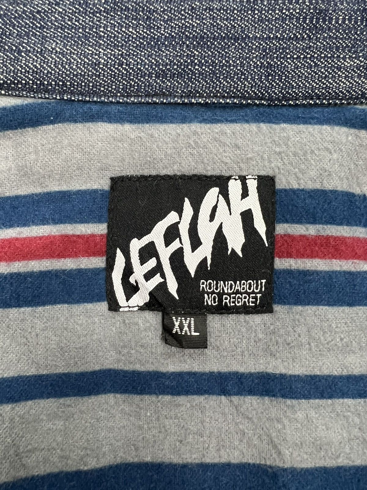 Japanese Brand Leflah Blanket Denim Jacket Size US XL / EU 56 / 4 - 10 Thumbnail