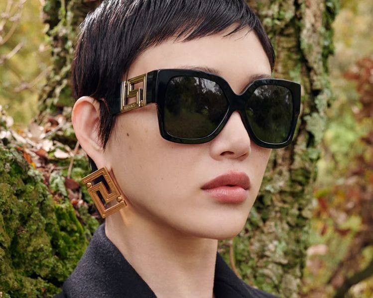 Versace NEW Versace Greca VE4402 GB1/87 Oversized Women Sunglasses Size ONE SIZE - 10 Thumbnail