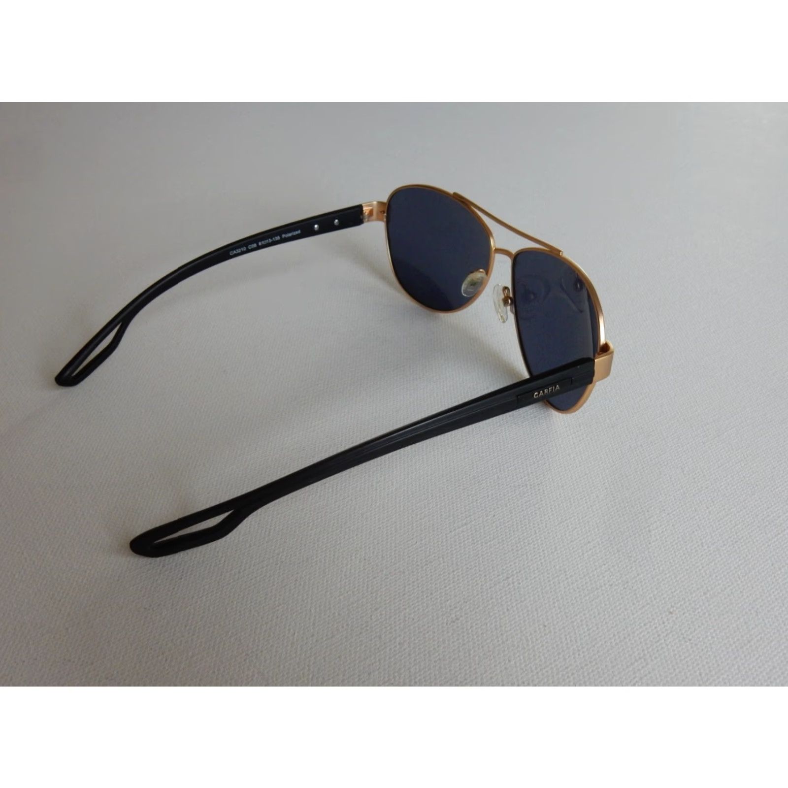 Vintage CARFIA Aviator Sunglasses Black Unisex Adult 61[]13 135 CA3210 C08 Size ONE SIZE - 3 Thumbnail