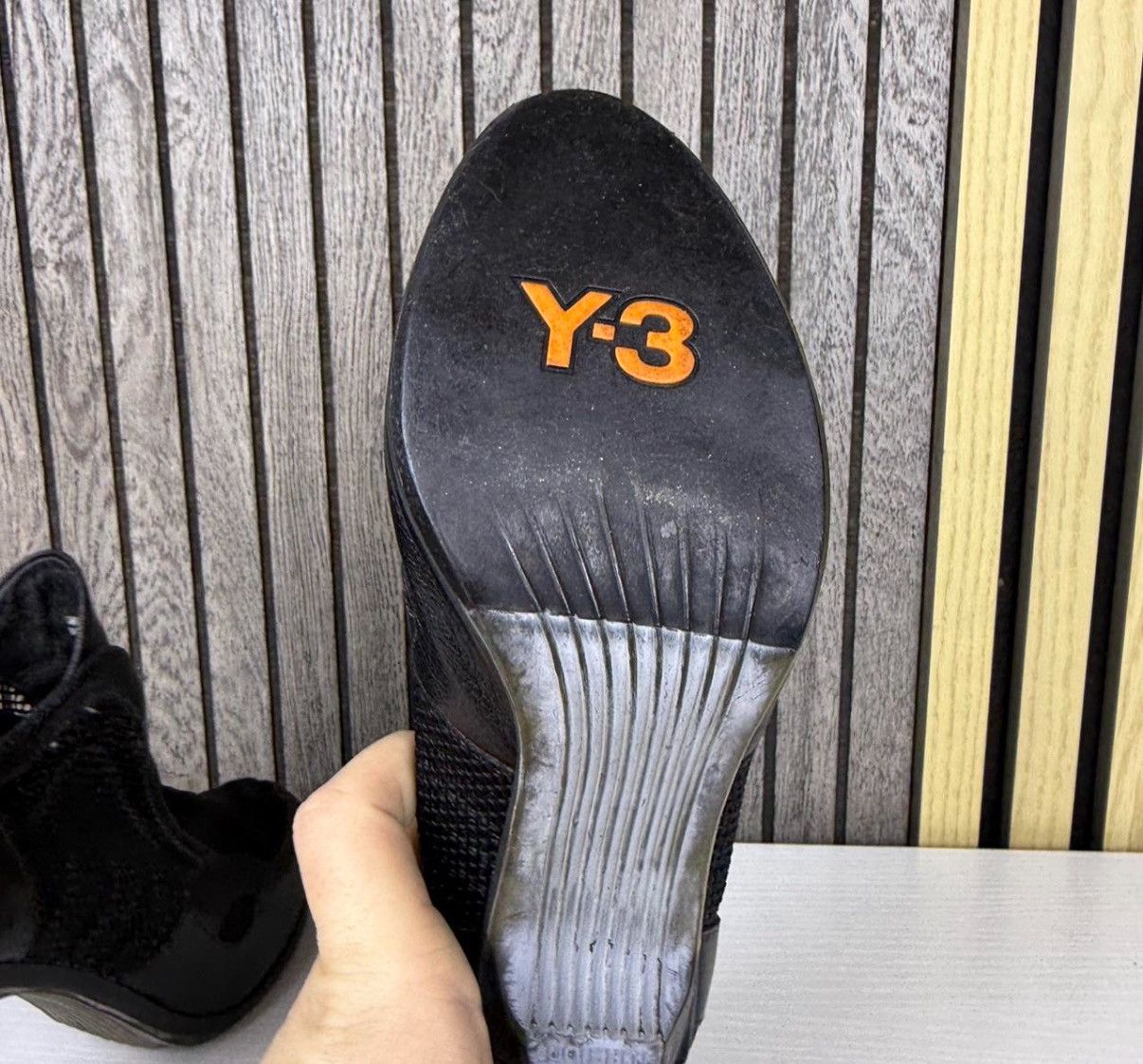 Y-3 2000s adidas Women's Y-3 Yohji Yamamoto Torsion Black Heel Size US 6.5 / IT 36.5 - 8 Thumbnail