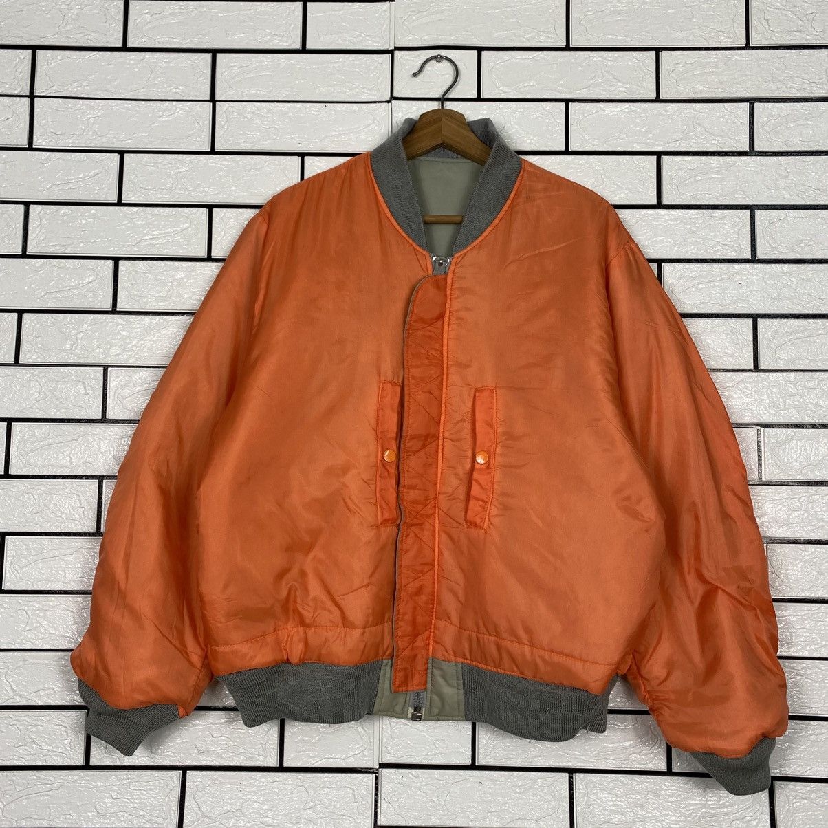 Japanese Brand 📌Vintage Ma-1 Bomber Jacket Military Unbranded Issey Miyake Size US L / EU 52-54 / 3 - 19 Thumbnail