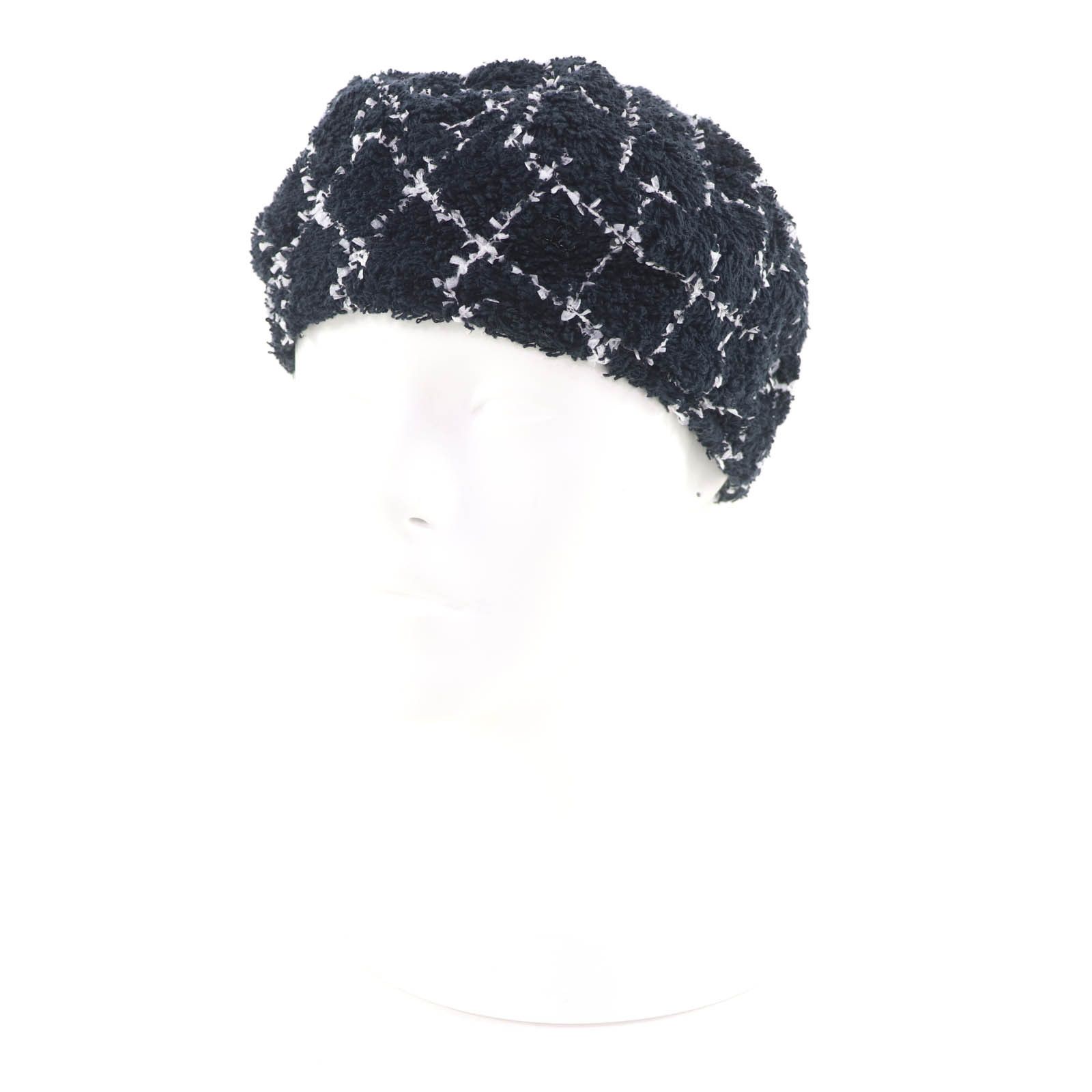 Chanel Chanel Chanel Tweed Beret Textile Hats DUTY FREE for USA Size ONE SIZE - 1 Thumbnail