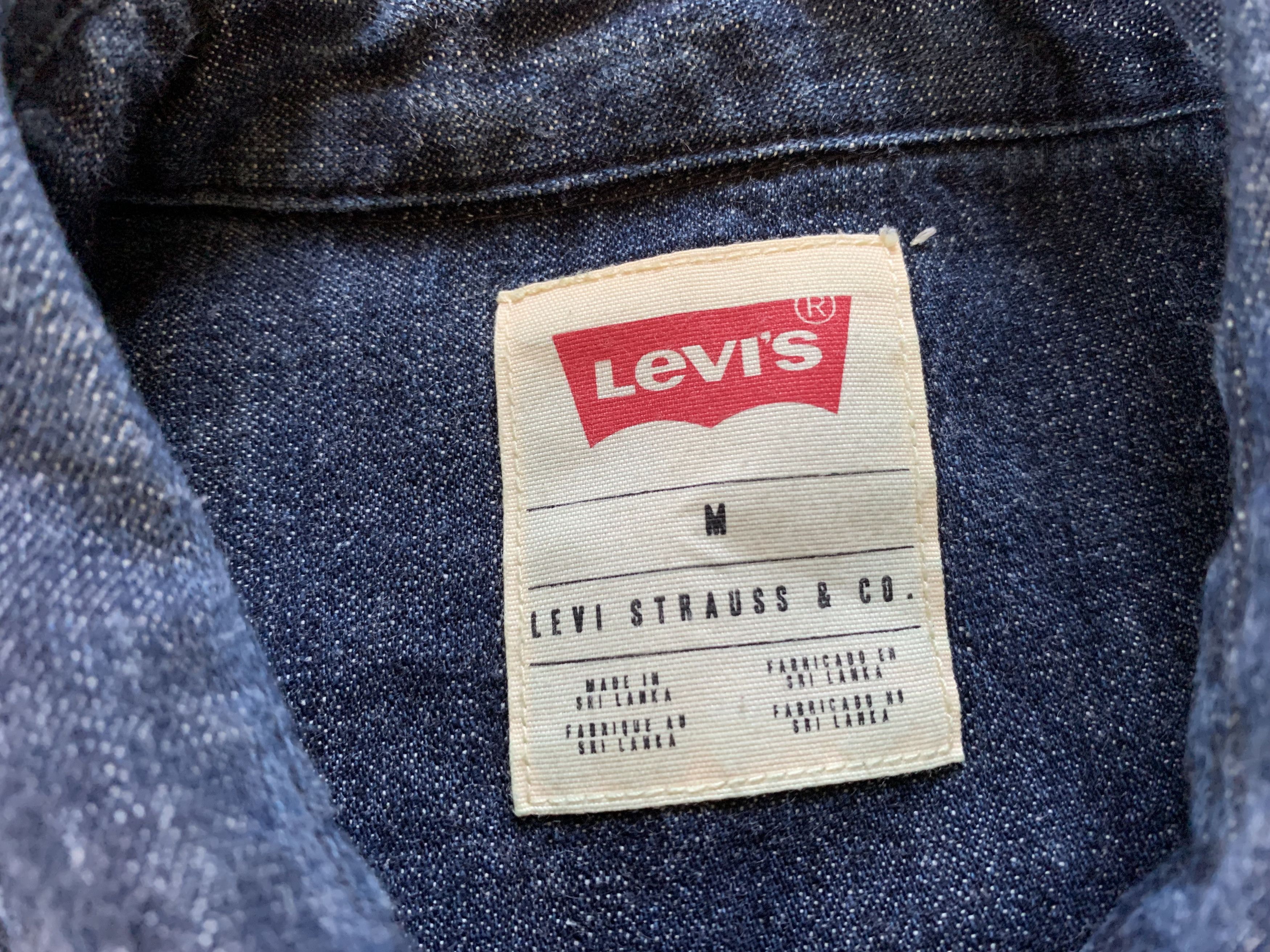 Levi's × Levi's Vintage Clothing × Vintage Levis Mens Denim Button Up Blue Jeans Shirt Size US M / EU 48-50 / 2 - 7 Thumbnail