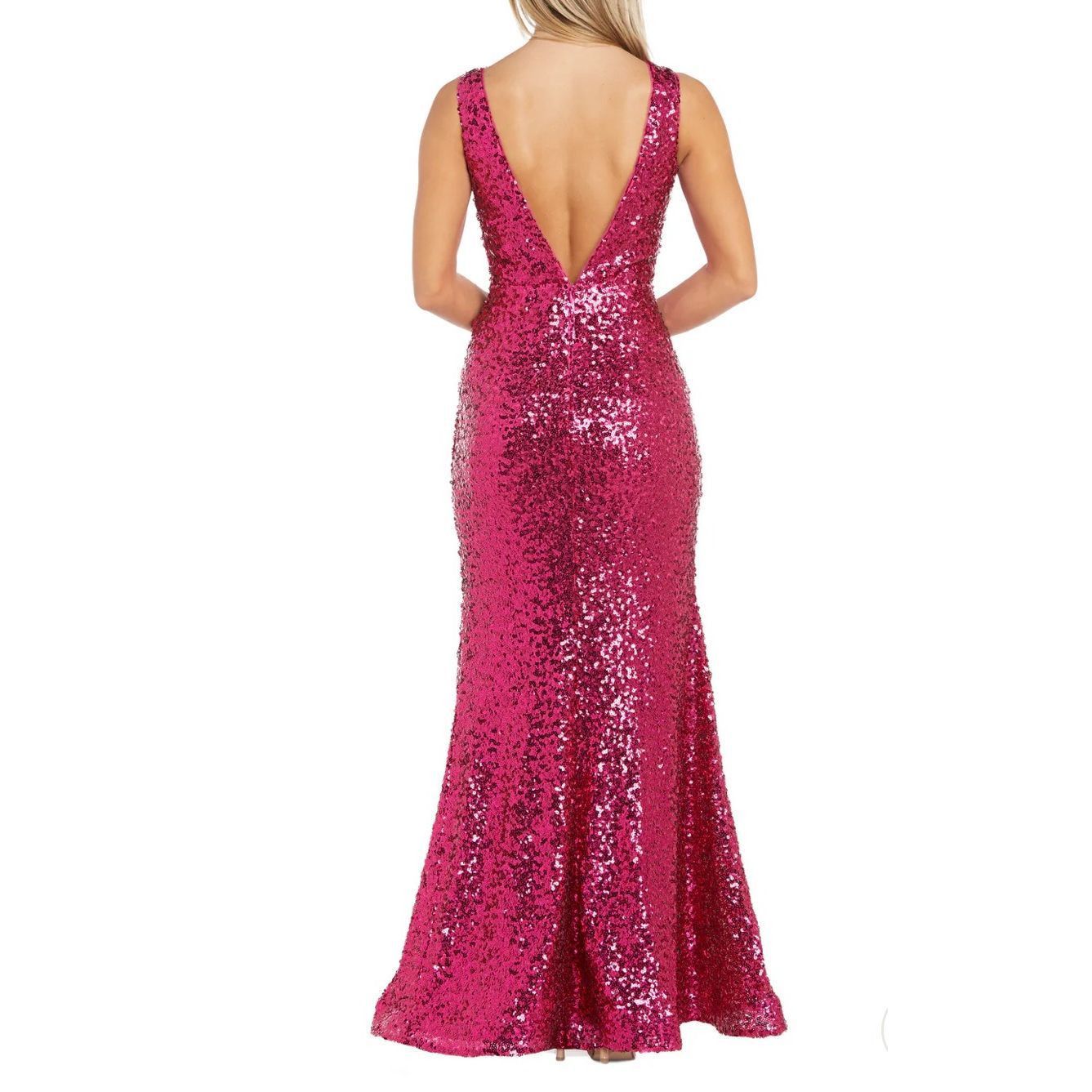 Other Morgan & Co New Chloé Sequined Gown Dress stretch Sz 7 fit s Size M / US 6-8 / IT 42-44 - 2 Thumbnail