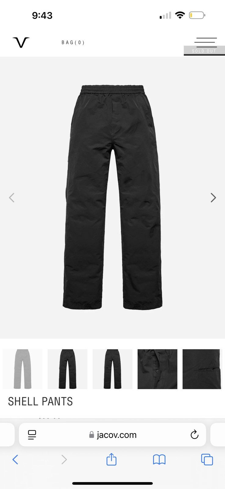jacov Jacov Shell Pants Size US 30 / EU 46 - 1 Thumbnail