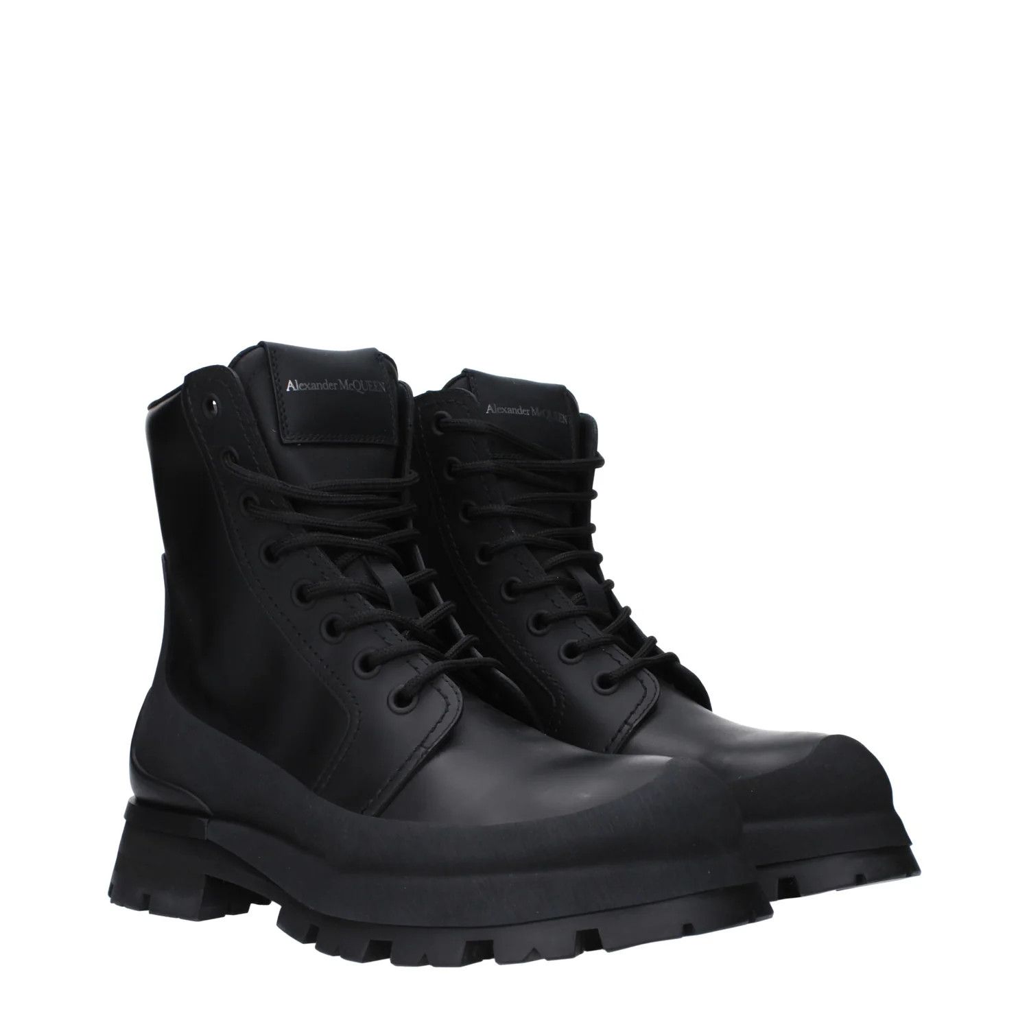 Alexander McQueen ob1o1e0225 Leather Ankle Boots in Black Size US 9 / EU 42 - 2 Thumbnail