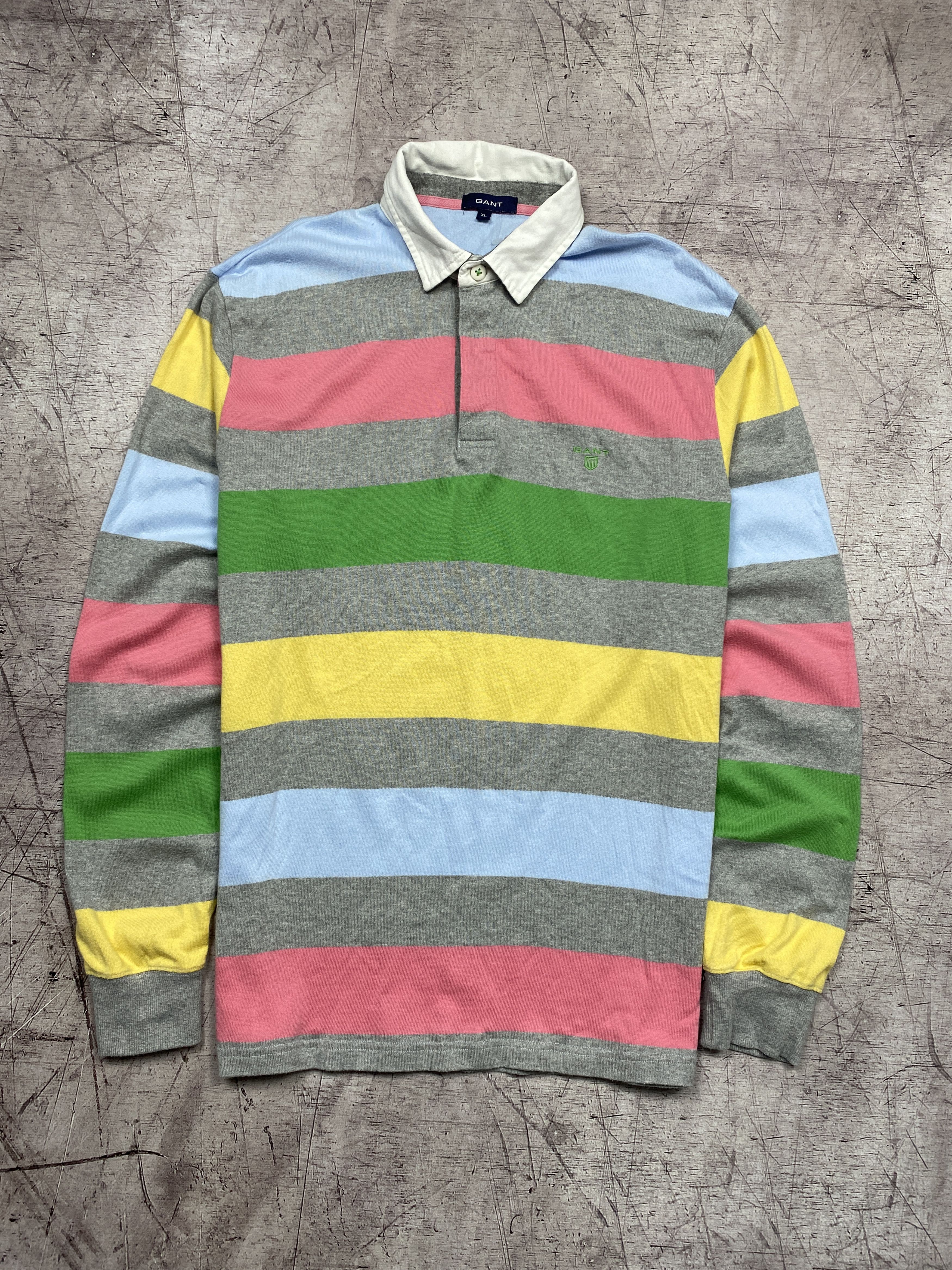 Gant × Vintage Gant Vintage Mens Rugby Long Sleeve Polo Shirt Size US XL / EU 56 / 4 - 1 Thumbnail