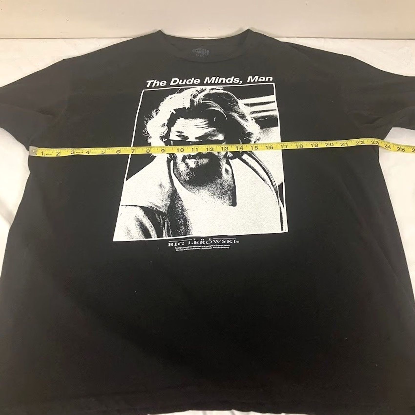 Vintage VINTAGE The Big Lebowski T-Shirt Mens XL Black The Dude Minds, Man American Classics Graphic Print Crew Neck Short Sleeve Cotton Size US XL / EU 56 / 4 - 5 Thumbnail