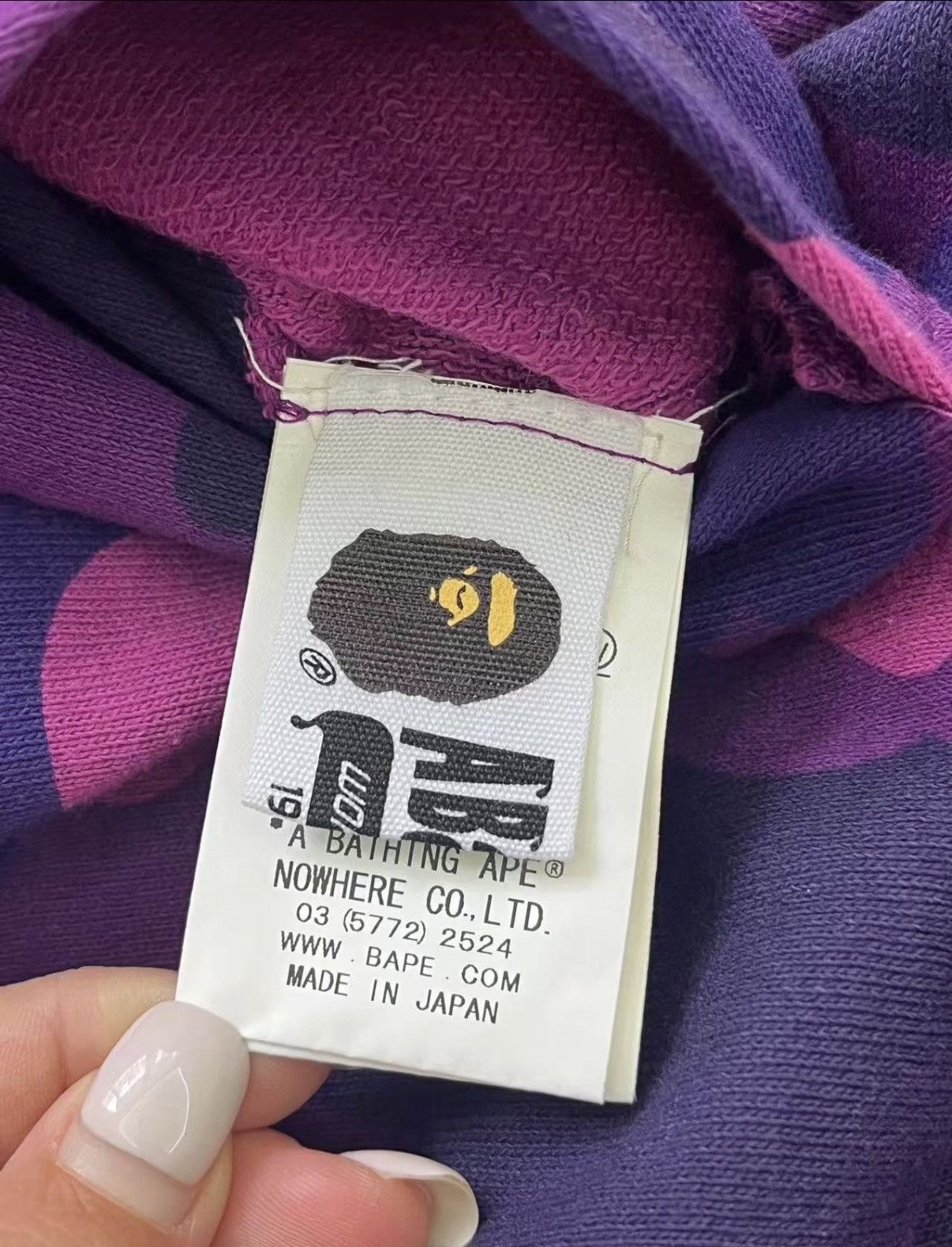 Bape BAPE Reversible Purple Black Camo Shark Jacket K5 Size US XXL / EU 58 / 5 - 7 Thumbnail