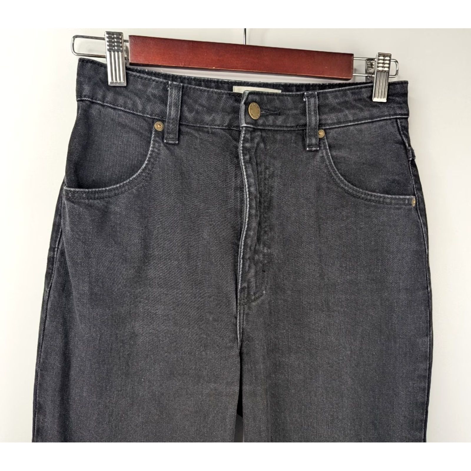 Rolla's Rolla's Dusters Jeans High Rise Slim 26 Black Denim Stretch Women Straight 5-Pocket Art Outfit Size 26" / US 2 / IT 38 - 3 Thumbnail