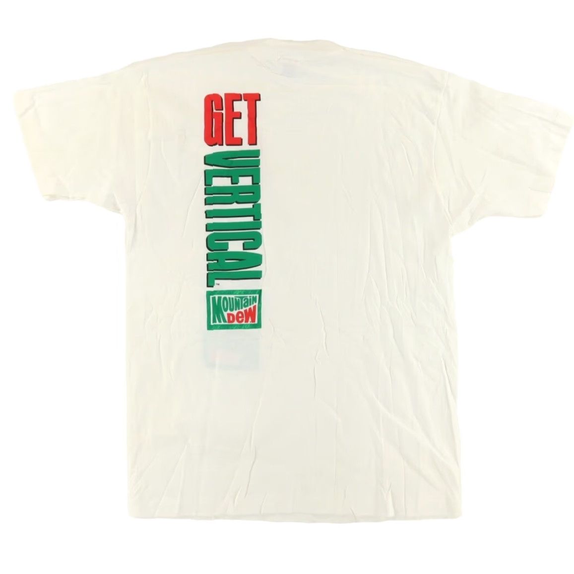Fruit Of The Loom VINTAGE Mountain Dew Get Vertical Solid T-Shirt White Men XL Shirt Size US XL / EU 56 / 4 - 4 Thumbnail