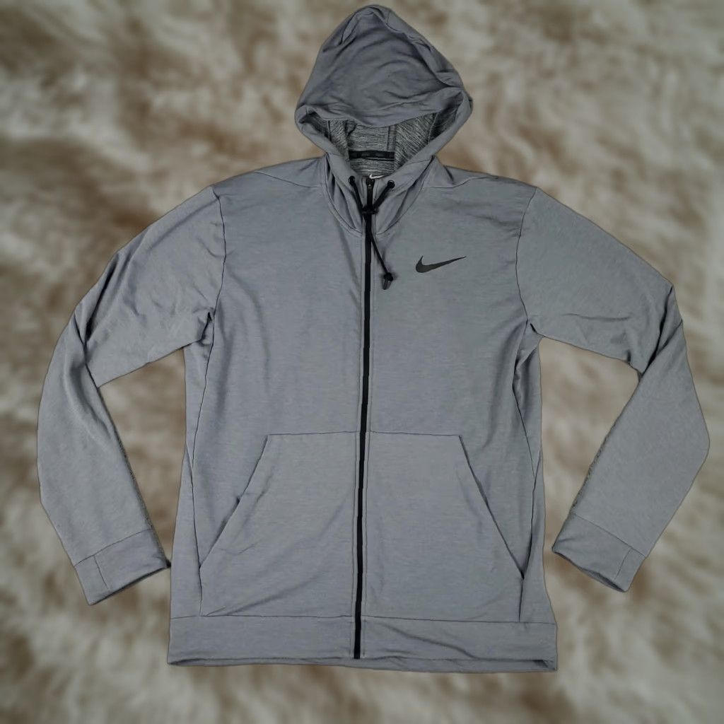 Nike Nike Hoodie Mens L Gray Full Zip Sweatshirt Size US L / EU 52-54 / 3 - 1 Thumbnail