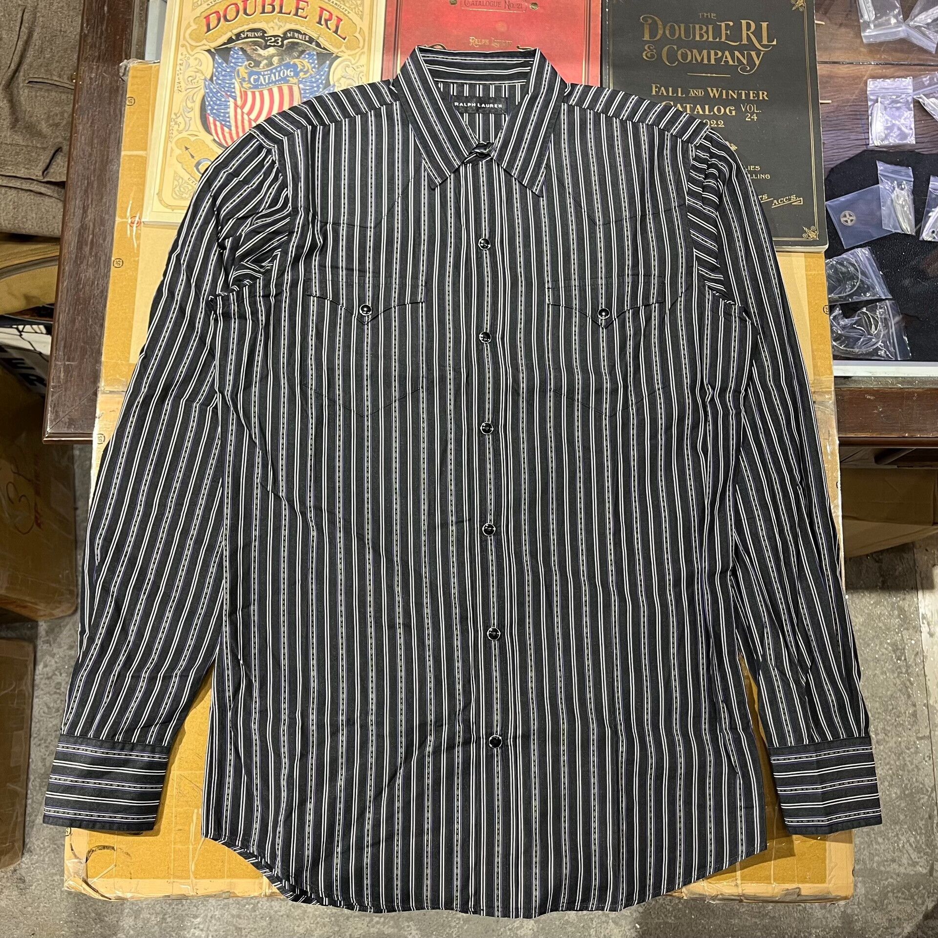 RRL Ralph Lauren Ralph Lauren Striped Shirt Size US M / EU 48-50 / 2 - 1 Thumbnail