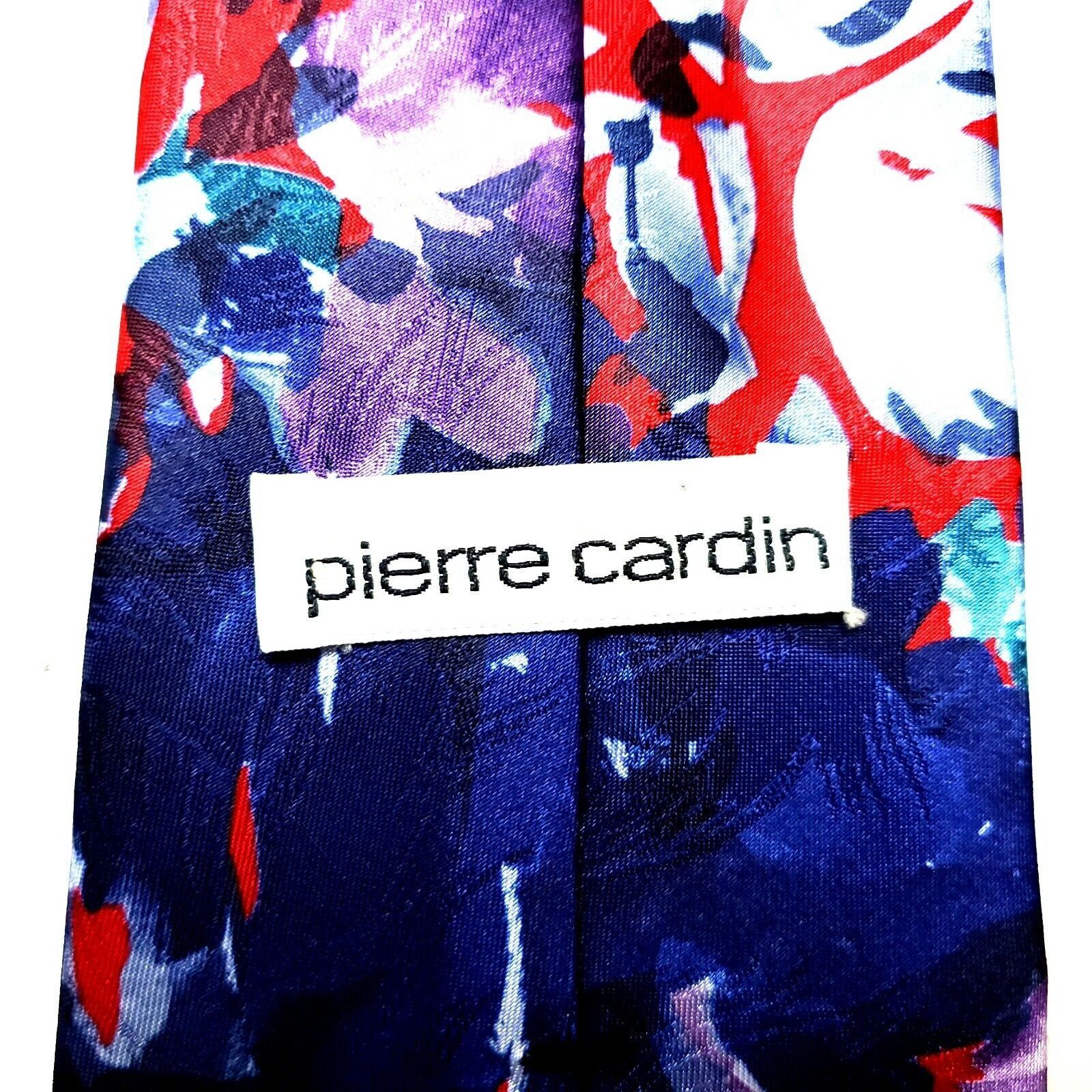 Pierre Cardin Pierre Cardin Polyester Tie Multi Colored Abstract Classic Size ONE SIZE - 3 Thumbnail