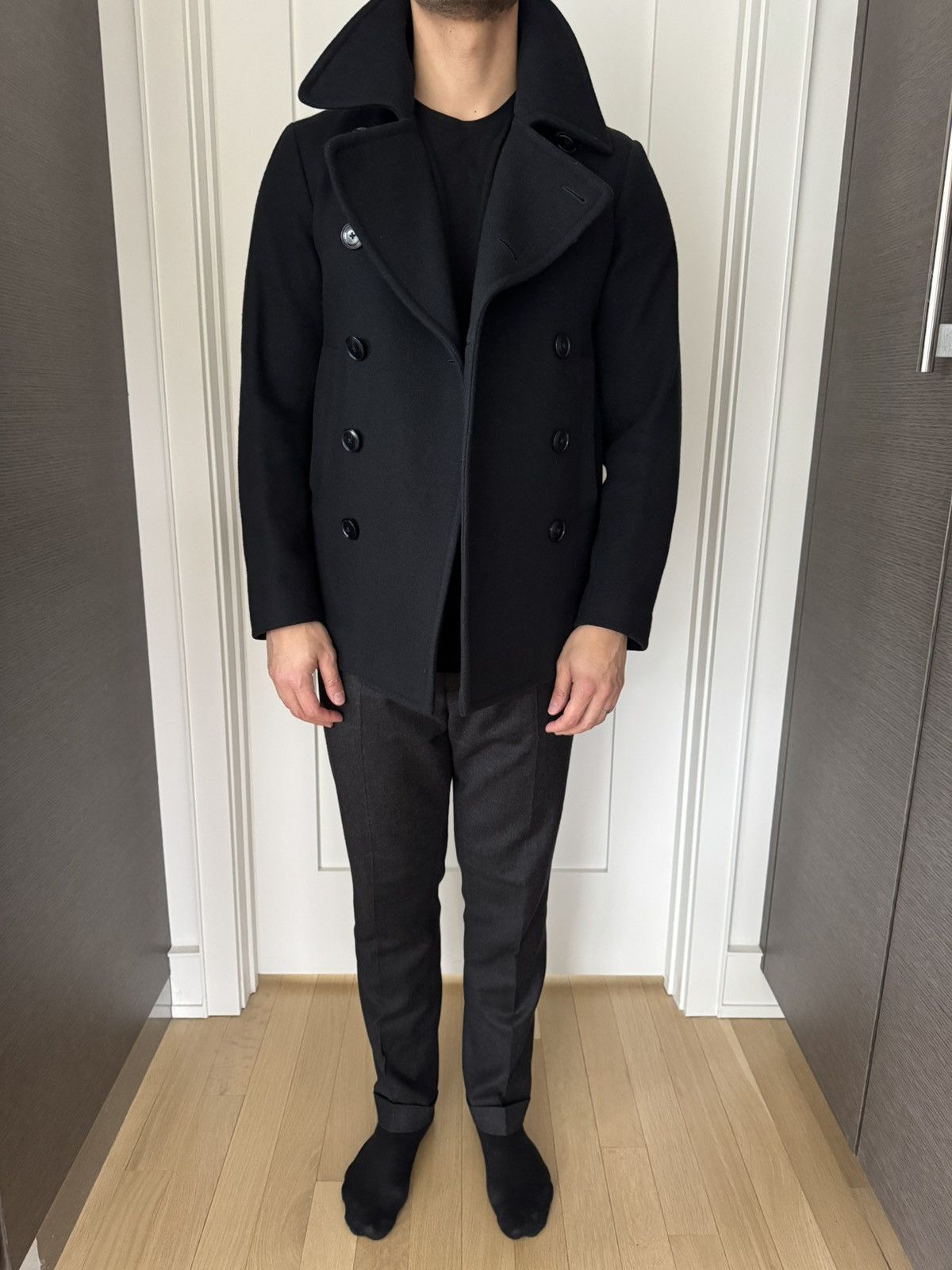 Dries Van Noten Navy luxury peacoat Size US M / EU 48-50 / 2 - 3 Thumbnail