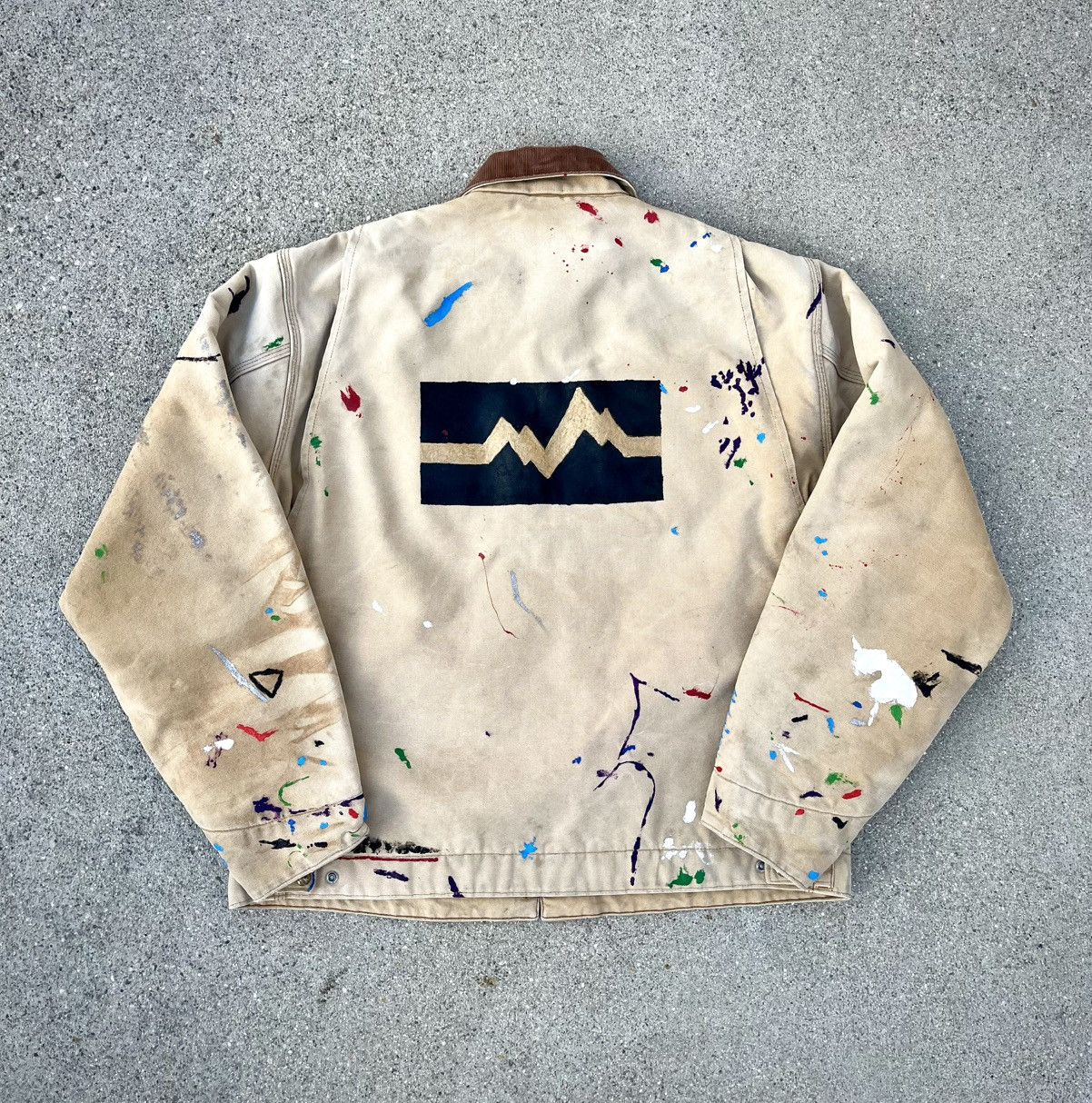 Carhartt Vintage Carhartt Detroit Jacket Thrashed Distressed Sun Fade Size US XL / EU 56 / 4 - 2 Thumbnail