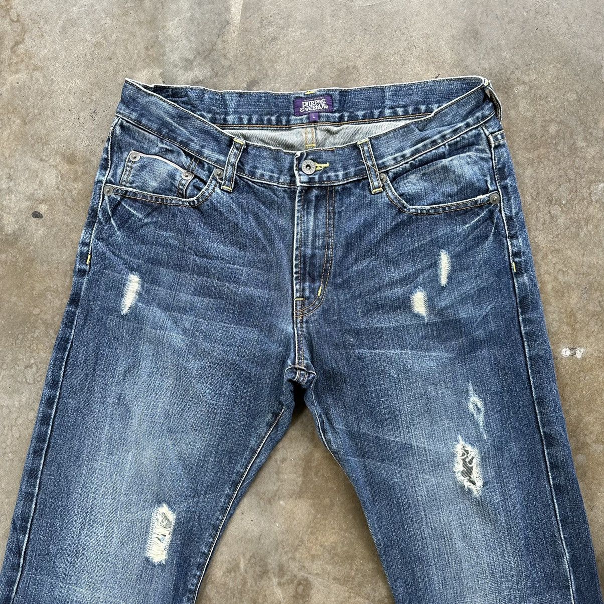 Japanese Brand Vintage Japanese Jean Distressed Faded Denim Pant W33 Size US 33 - 3 Thumbnail