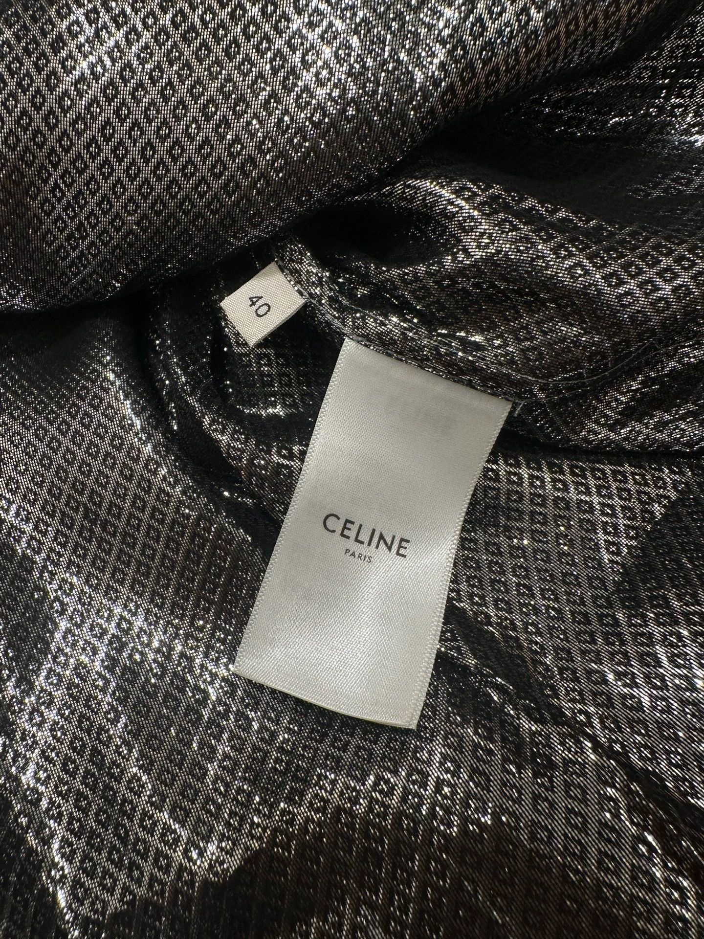 Celine Celine Silk Snake Print Silver-Thread Shirt 40 EU Unisex Size S / US 4 / IT 40 - 5 Thumbnail
