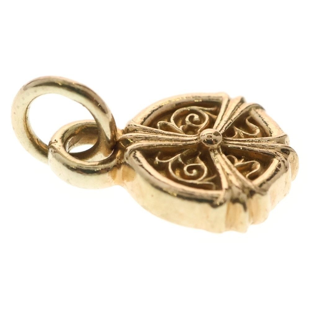 CHROME HEARTS 22K GOLD PEACE SIGN PENDANT