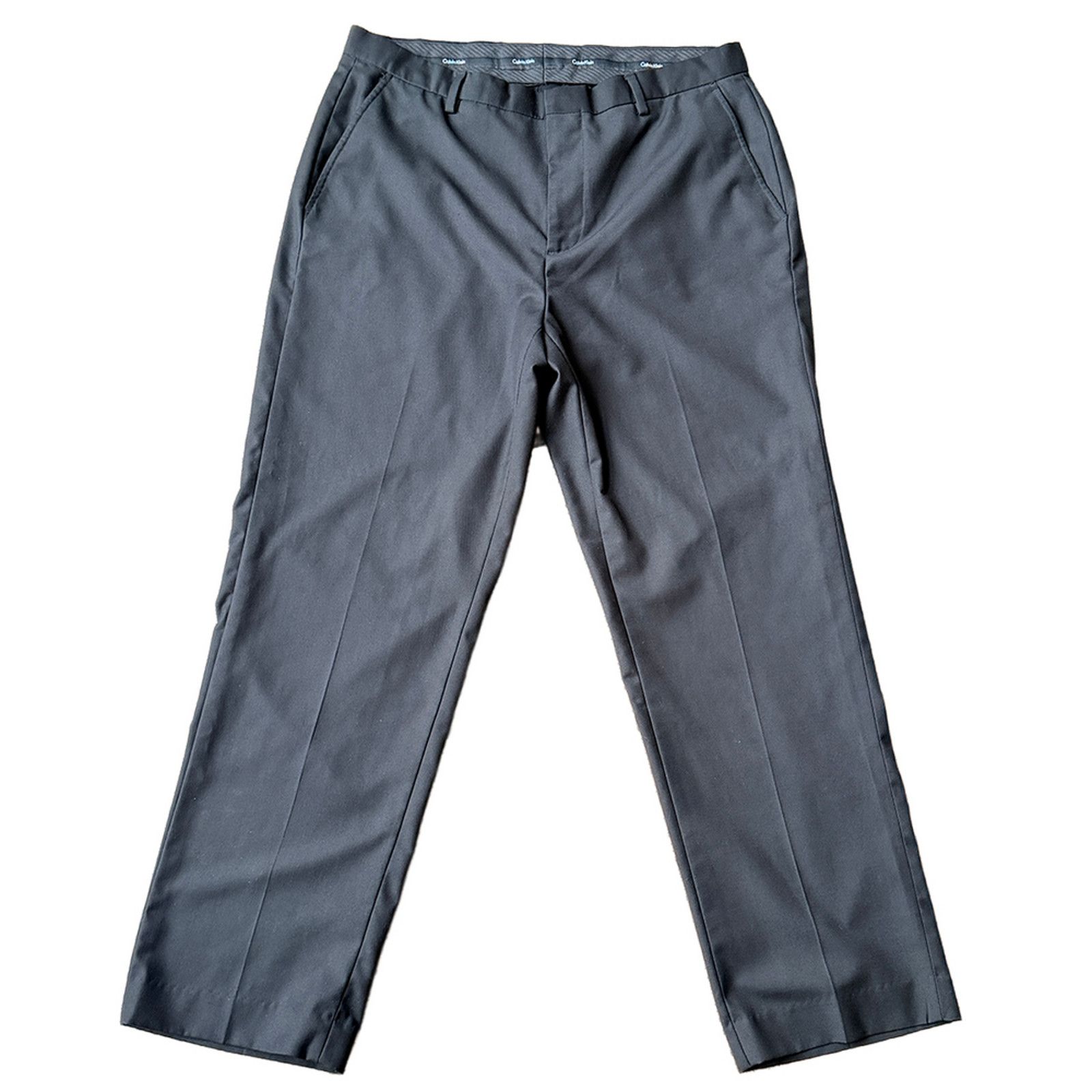 Calvin Klein Calvin Klein Slim Fit Solid Dress Pants 34x29 suit bottom Size US 34 / EU 50 - 2 Thumbnail