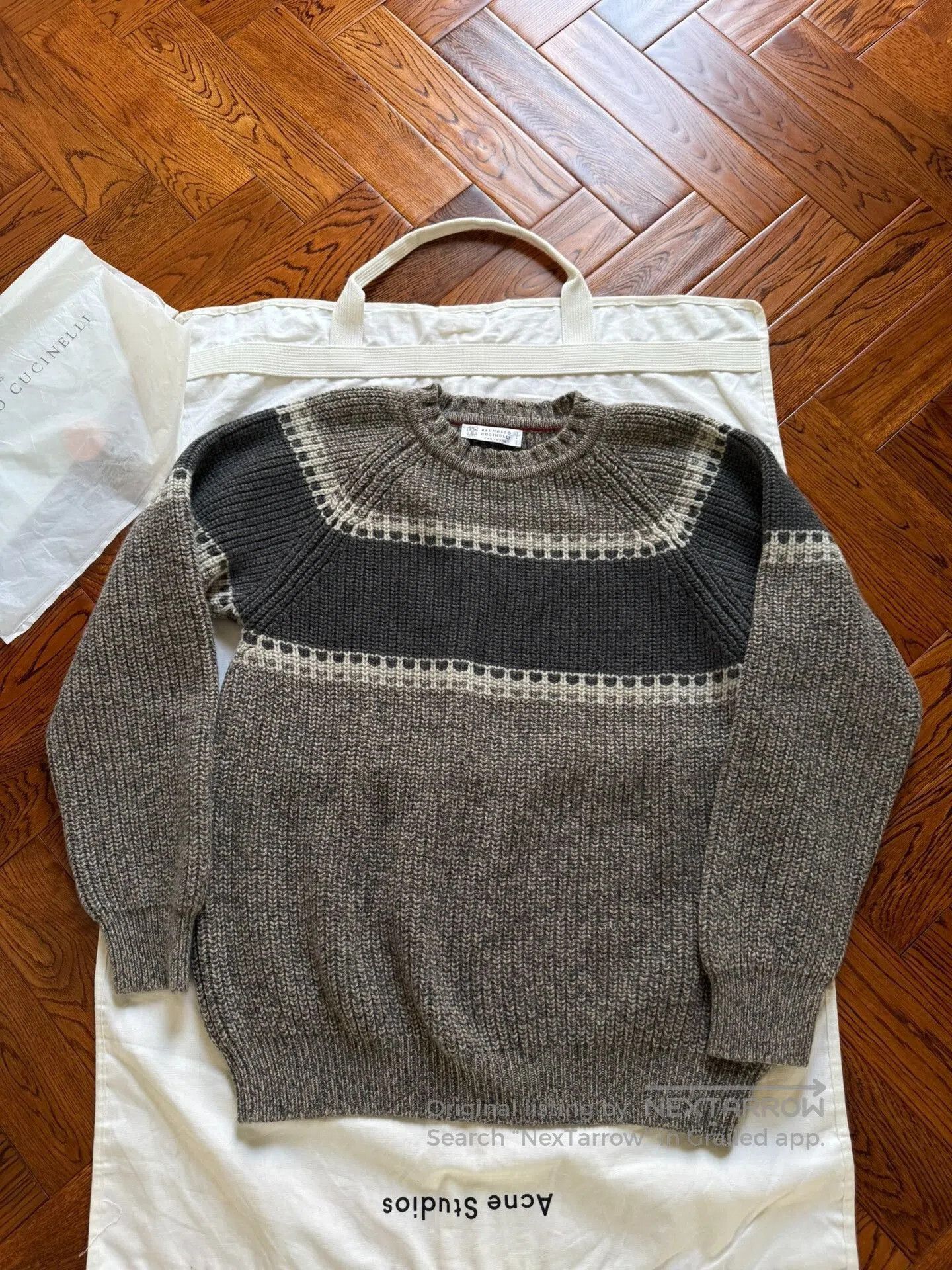 Brunello Cucinelli Brunello Cucinelli Men's Thick Cashmere Sweater. Size US L / EU 52-54 / 3 - 1 Thumbnail