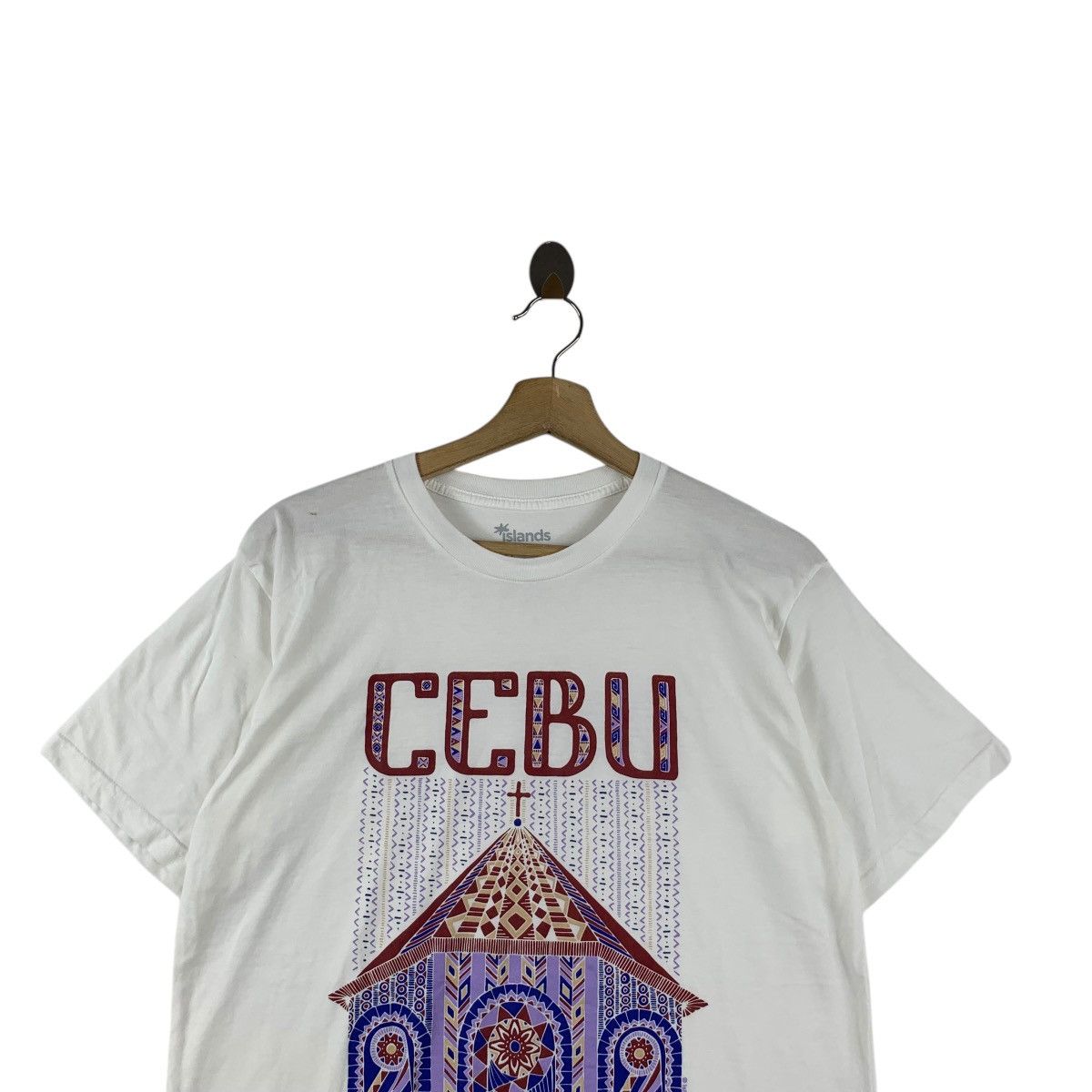 Vintage CEBU PHILIPPINES ISLAND Aboriginal Cultural Tee Shirt Top Size XL / US 12-14 / IT 48-50 - 2 Thumbnail