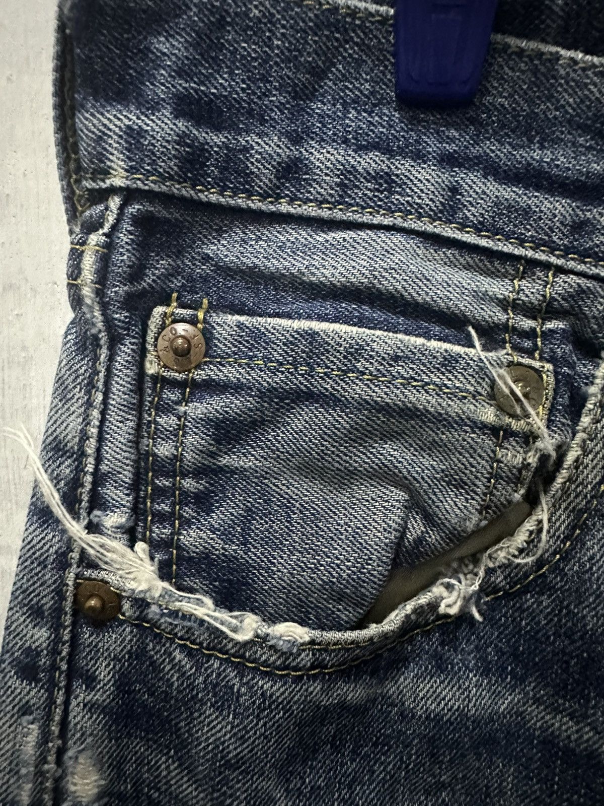 Levi's W30 L31 🔥90’s Vintage LEVI’S 503B Jeans Selvedge Distressed Size US 30 / EU 46 - 8 Thumbnail