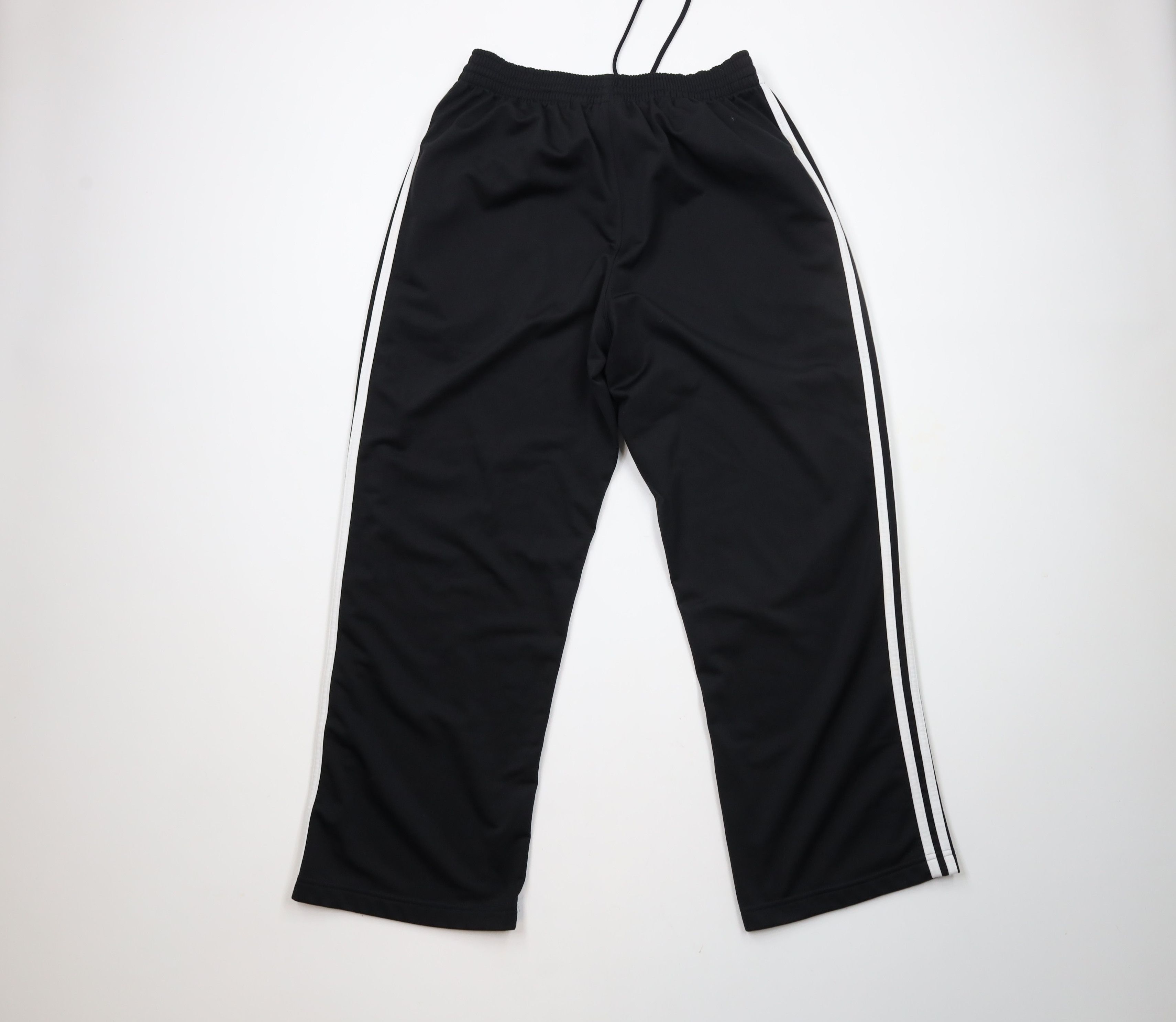 Adidas Vintage Y2K Adidas Striped Wide Leg Sweatpants Pants Black Size US 34 / EU 50 - 10 Thumbnail