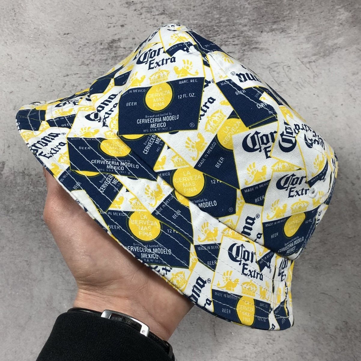 Vintage Y2K Corona Extra Beer AOP All Over Print Summer Bucket Hat Size ONE SIZE - 2 Thumbnail