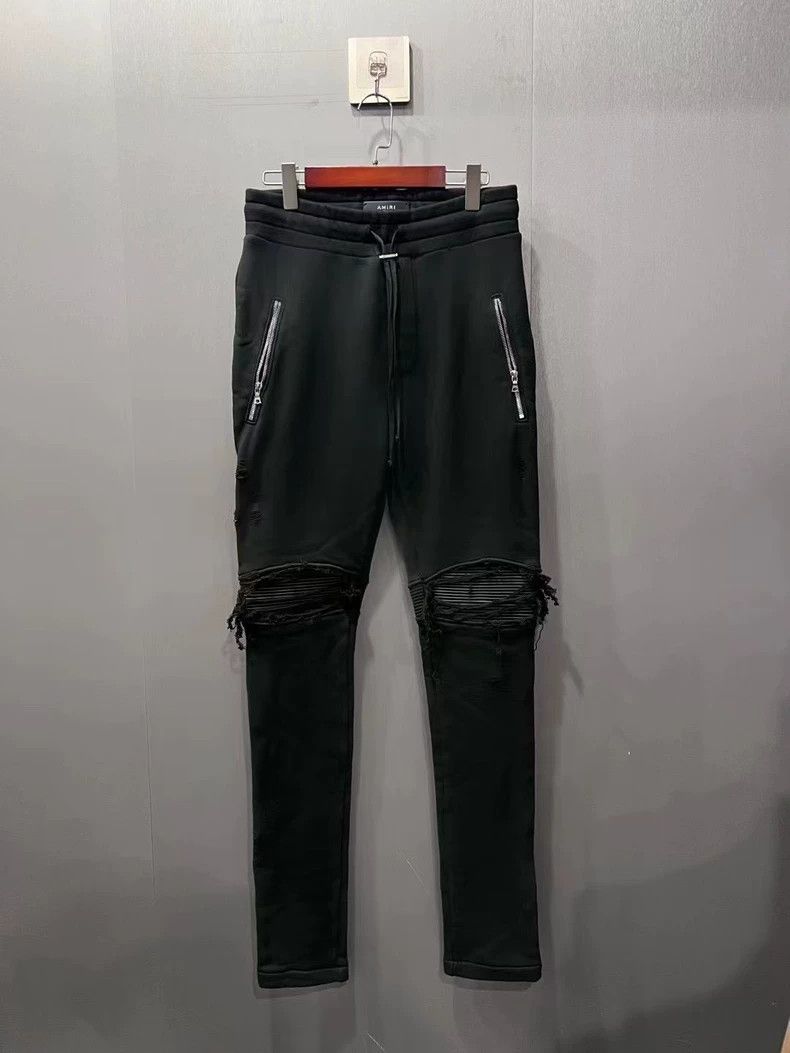 Amiri Amiri three-flower full print logo wool leisure pants Size US 40 / EU 56 - 1 Thumbnail