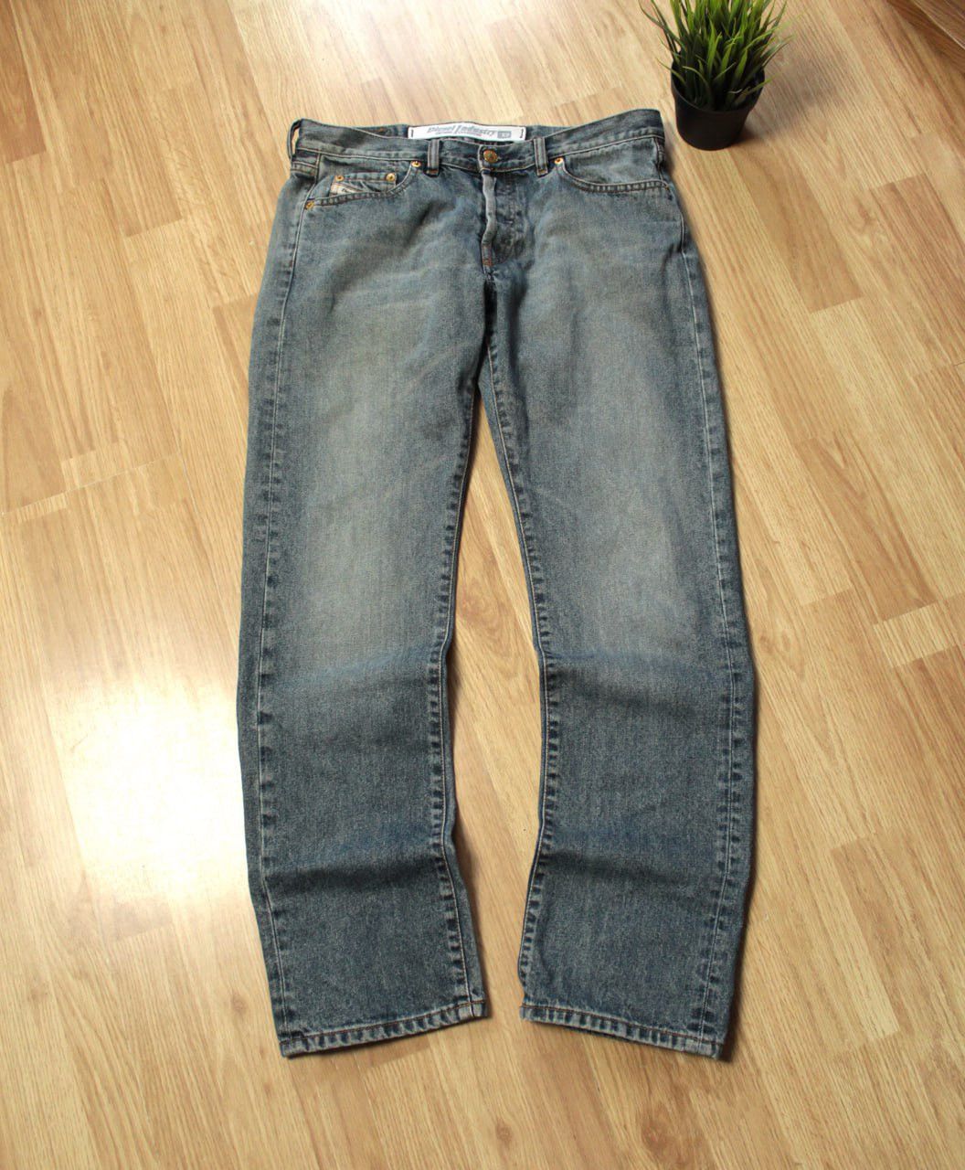 Diesel 🔥 Diesel Industry Dirty Washed Denim Vintage Jeans Pants Size US 31 - 3 Thumbnail