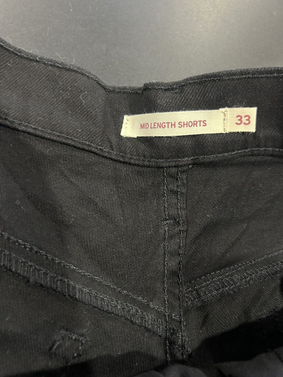 Levi's NWT Levi’s Black Denim Shorts Size 33" - 3 Thumbnail