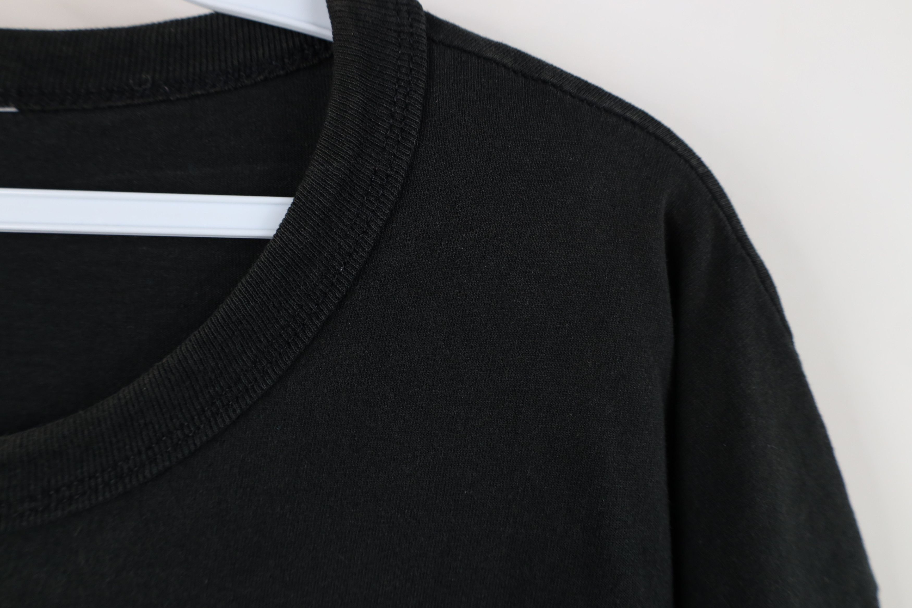 Vintage Vintage 90s Streetwear Heavyweight Cotton T-Shirt Black Size US XXL / EU 58 / 5 - 6 Thumbnail
