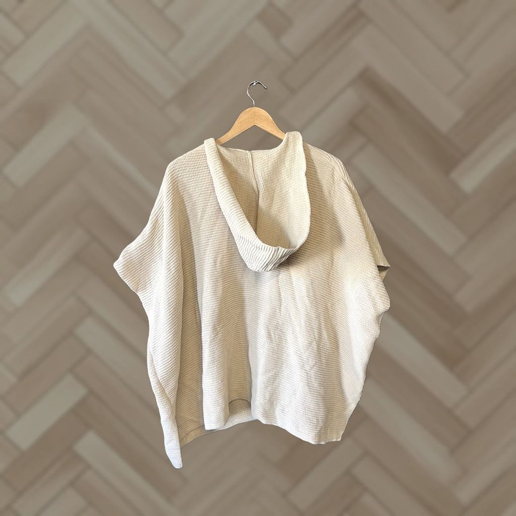 Vintage Aerie Womens Ivory Knit Open Front Hooded Cardigan Oversized XS/S Sweater Womens XS/S Ivory Cardigan Hooded Knit) Size XS / US 0-2 / IT 36-38 - 1 Thumbnail
